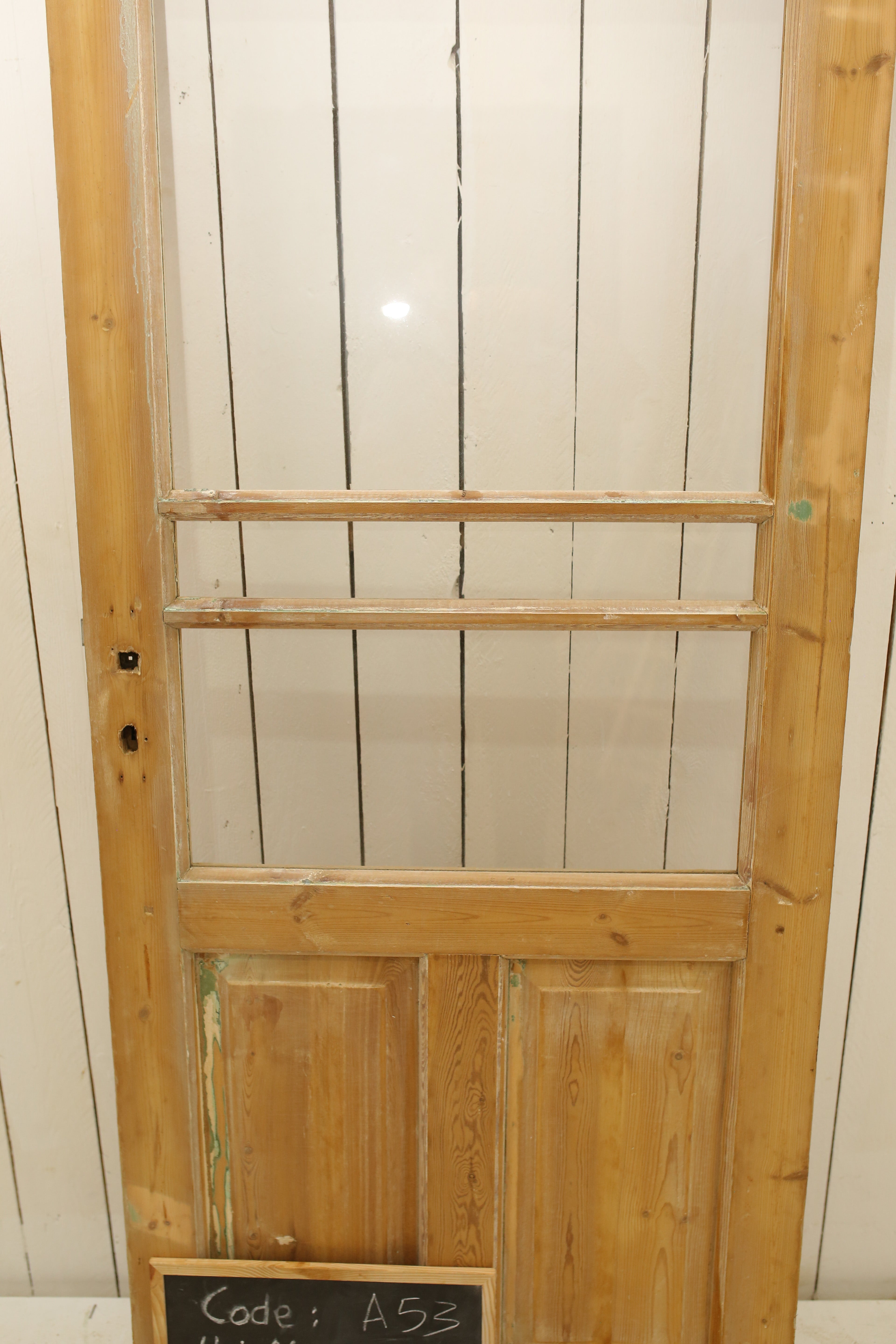 VINTAGE SINGLE GLASS DOOR A53