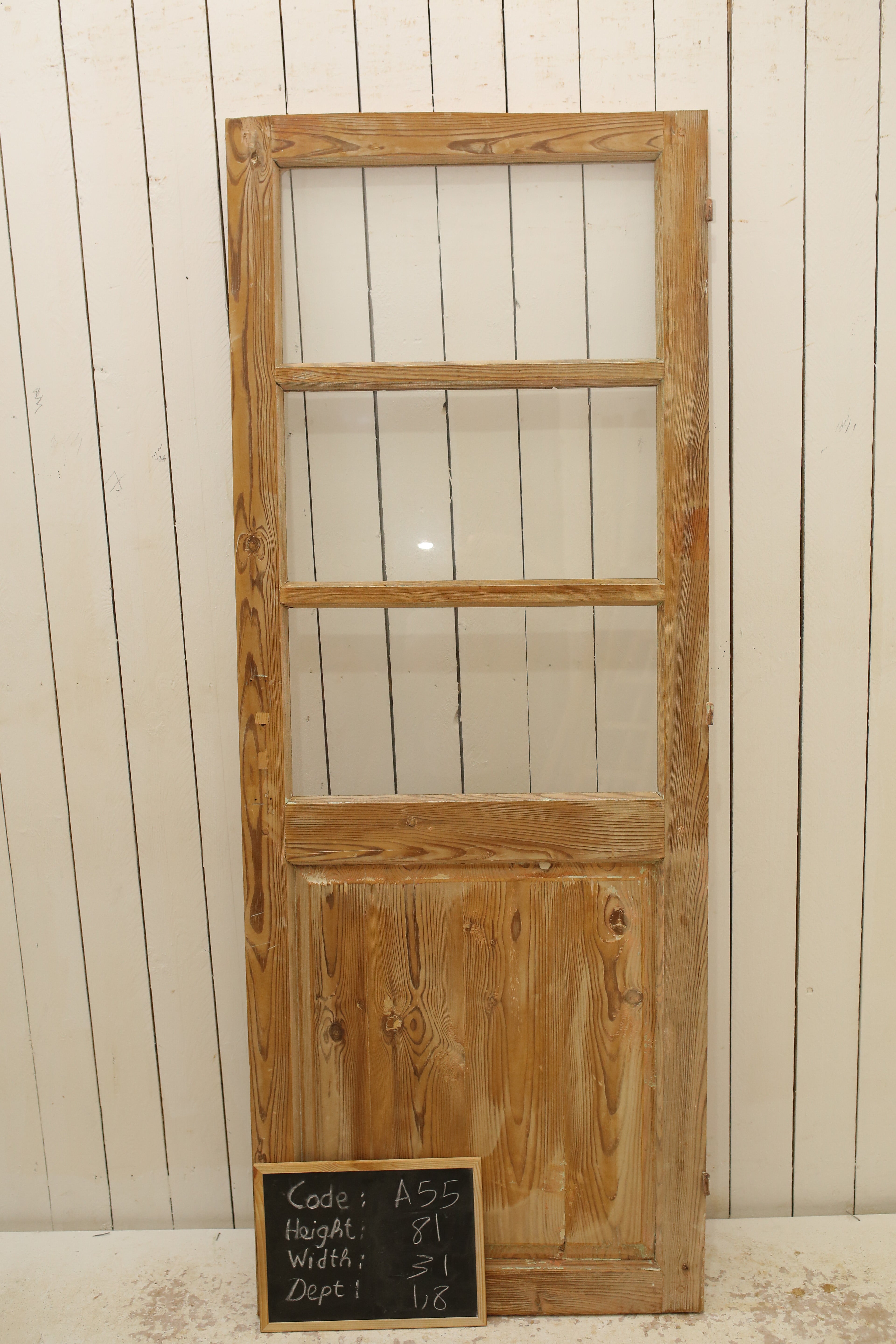 VINTAGE SINGLE GLASS DOOR A55