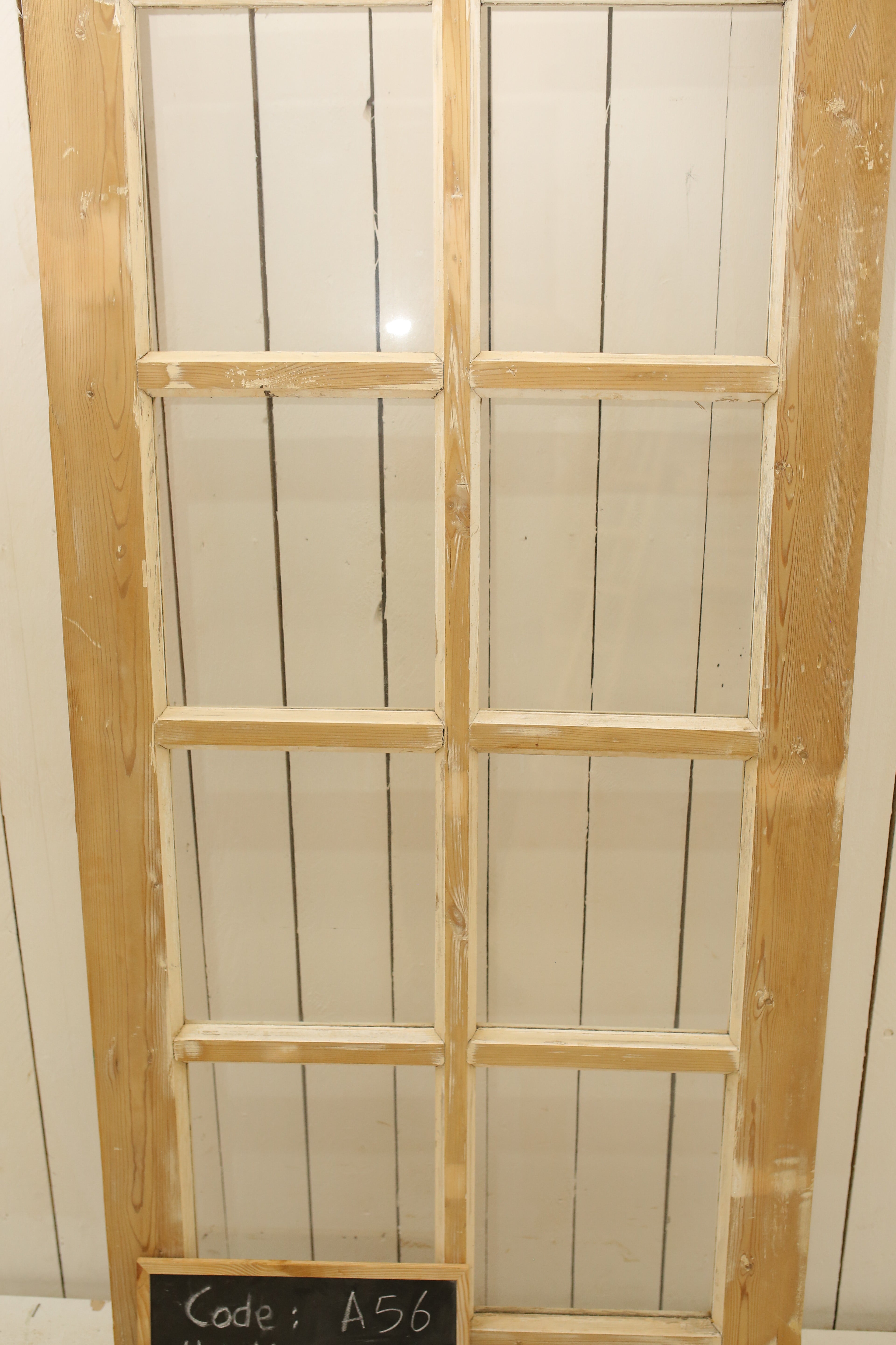 VINTAGE SINGLE GLASS DOOR A56