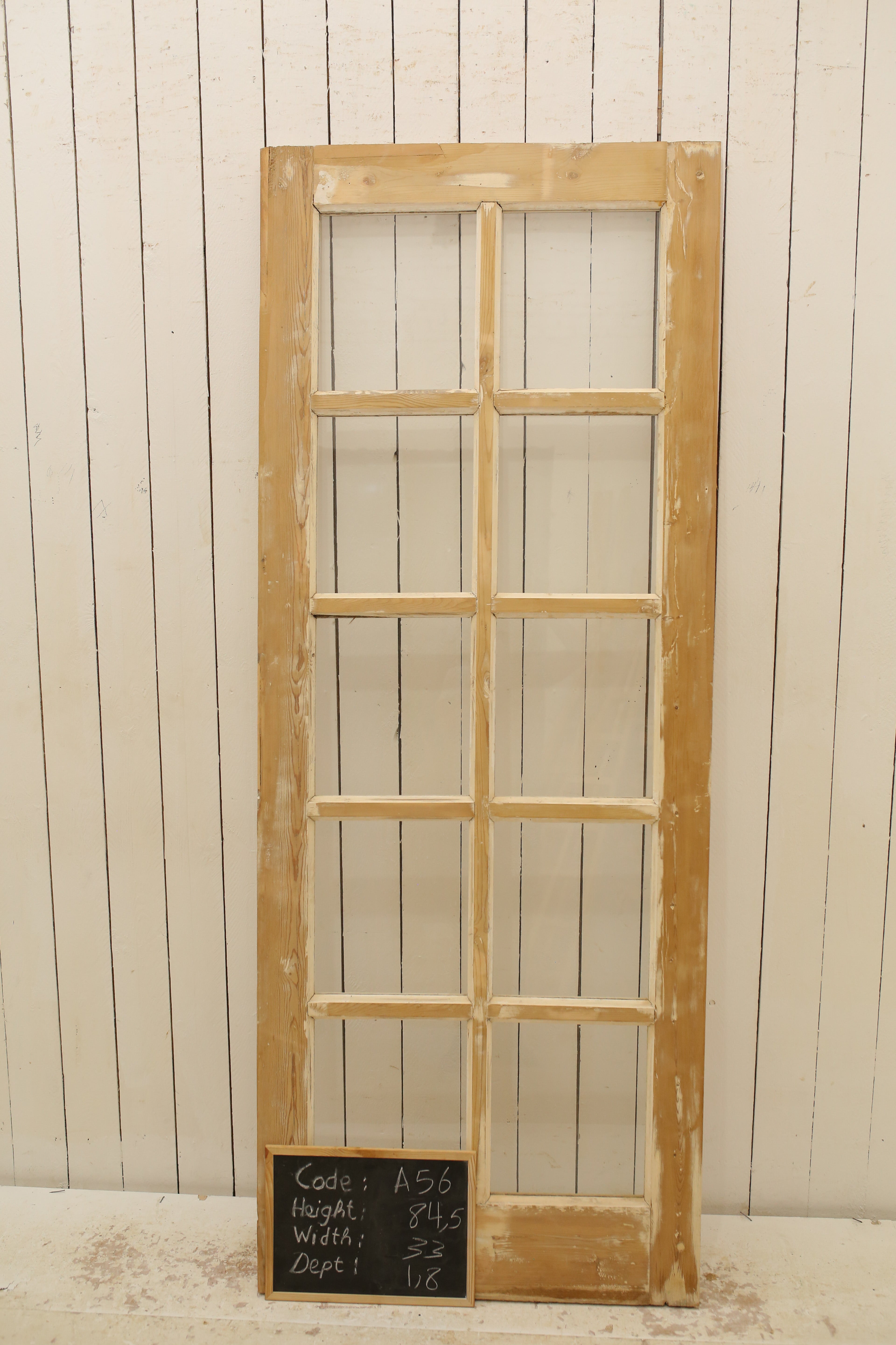 VINTAGE SINGLE GLASS DOOR A56