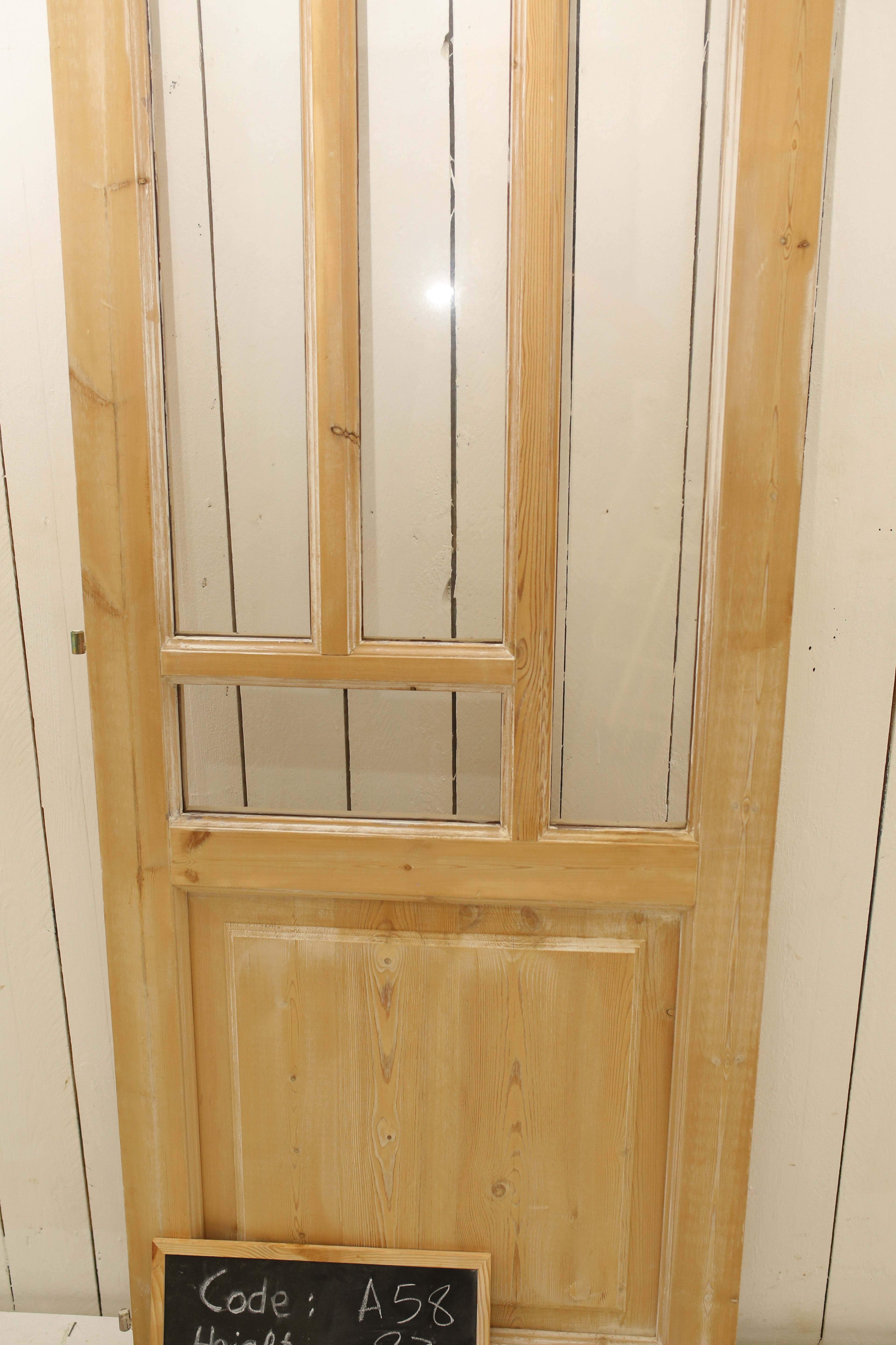 VINTAGE SINGLE GLASS DOOR A58