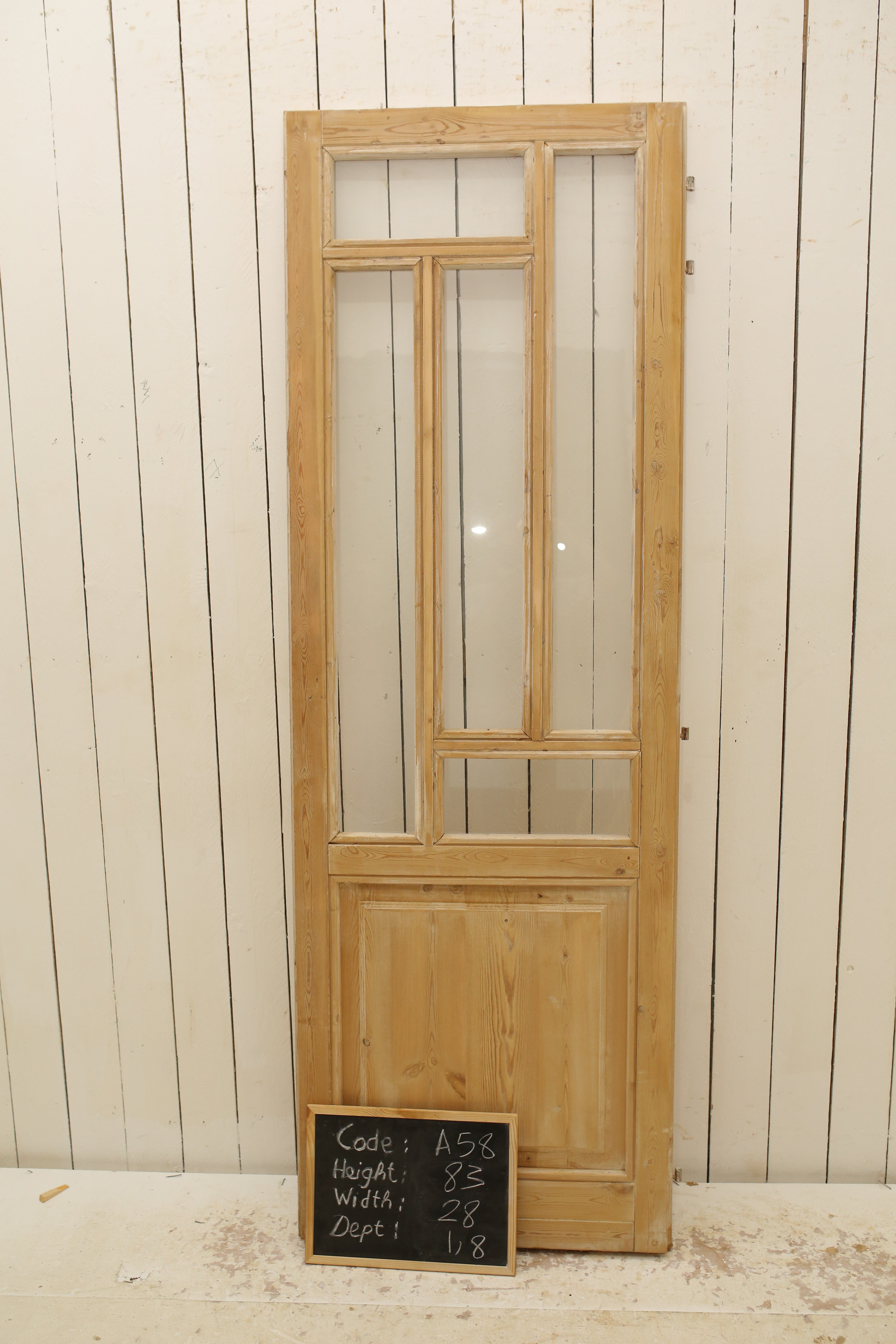 VINTAGE SINGLE GLASS DOOR A58