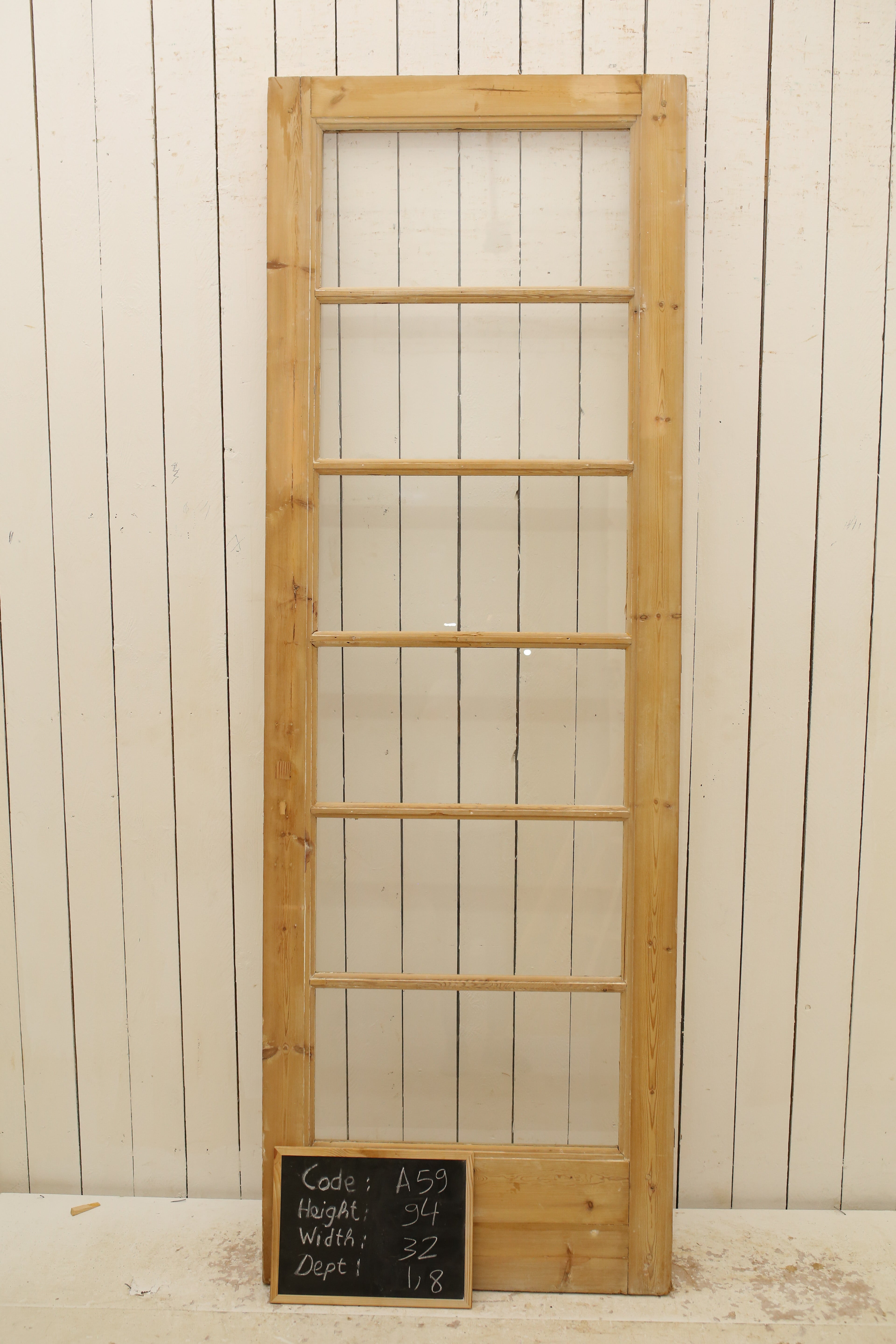 VINTAGE SINGLE GLASS DOOR A59