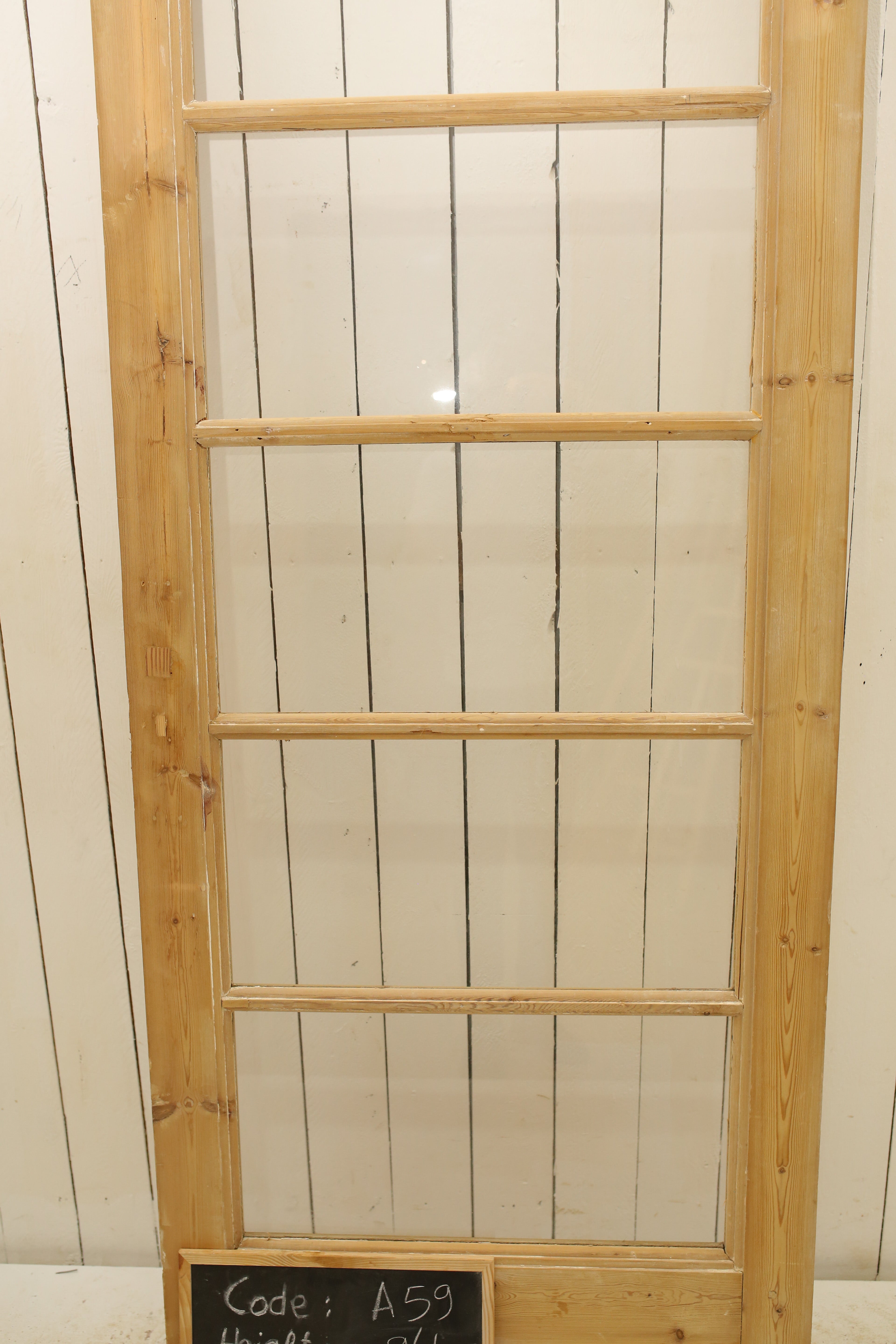 VINTAGE SINGLE GLASS DOOR A59