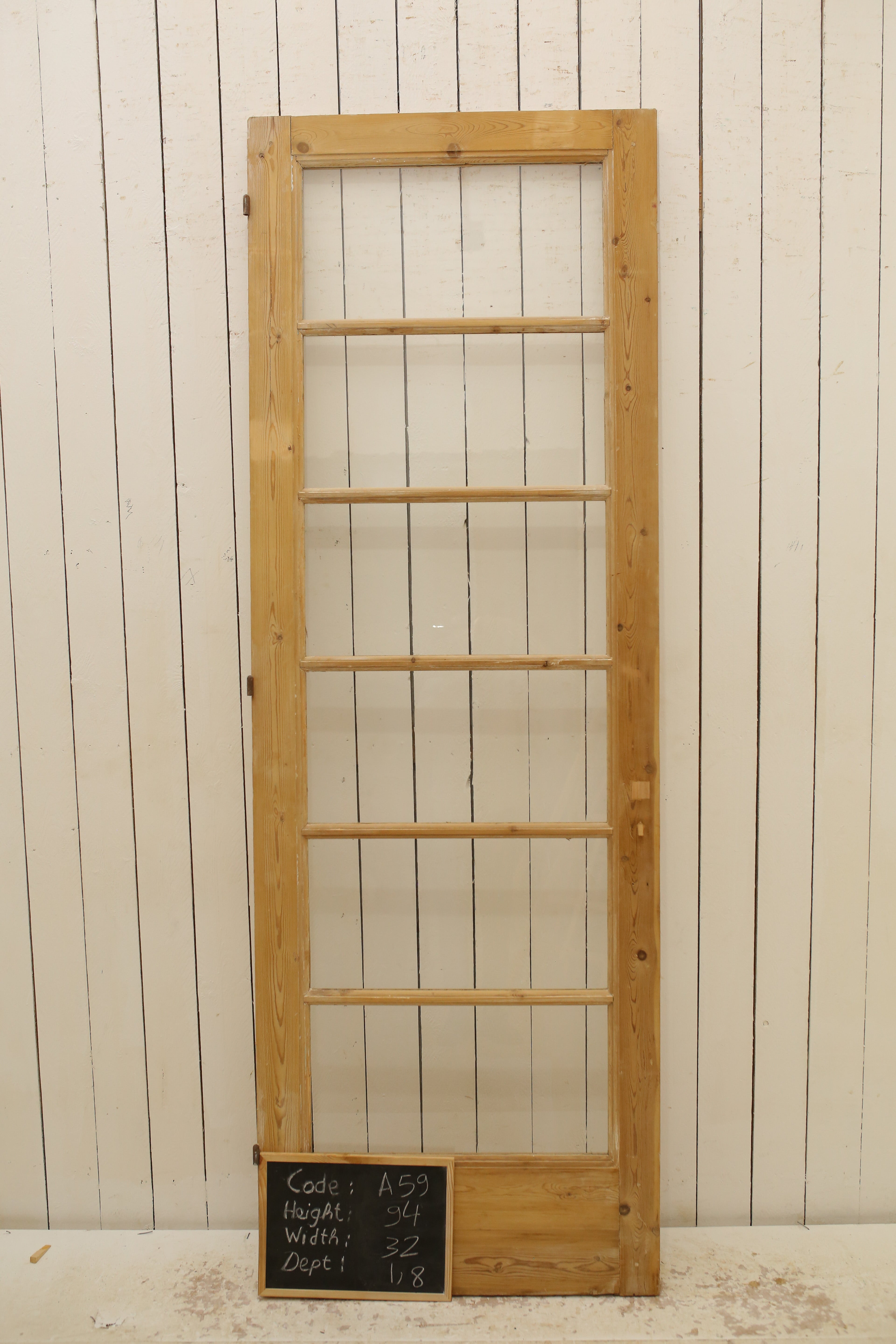 VINTAGE SINGLE GLASS DOOR A59