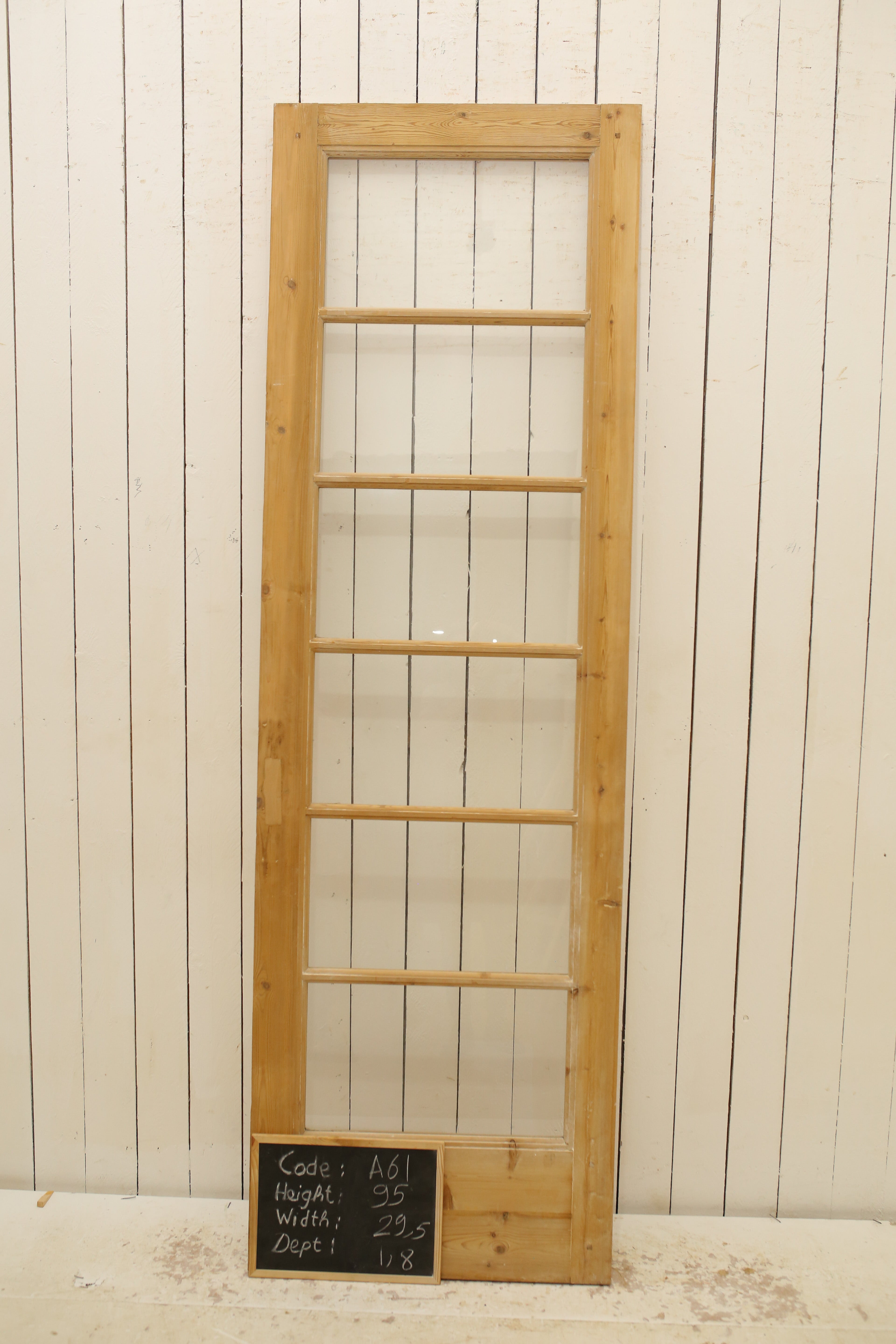 VINTAGE SINGLE GLASS DOOR A61