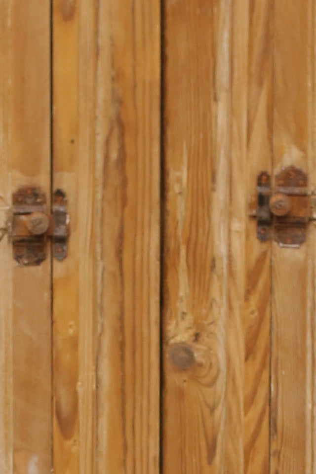 VINTAGE DBL FRENCH METAL DOOR A158