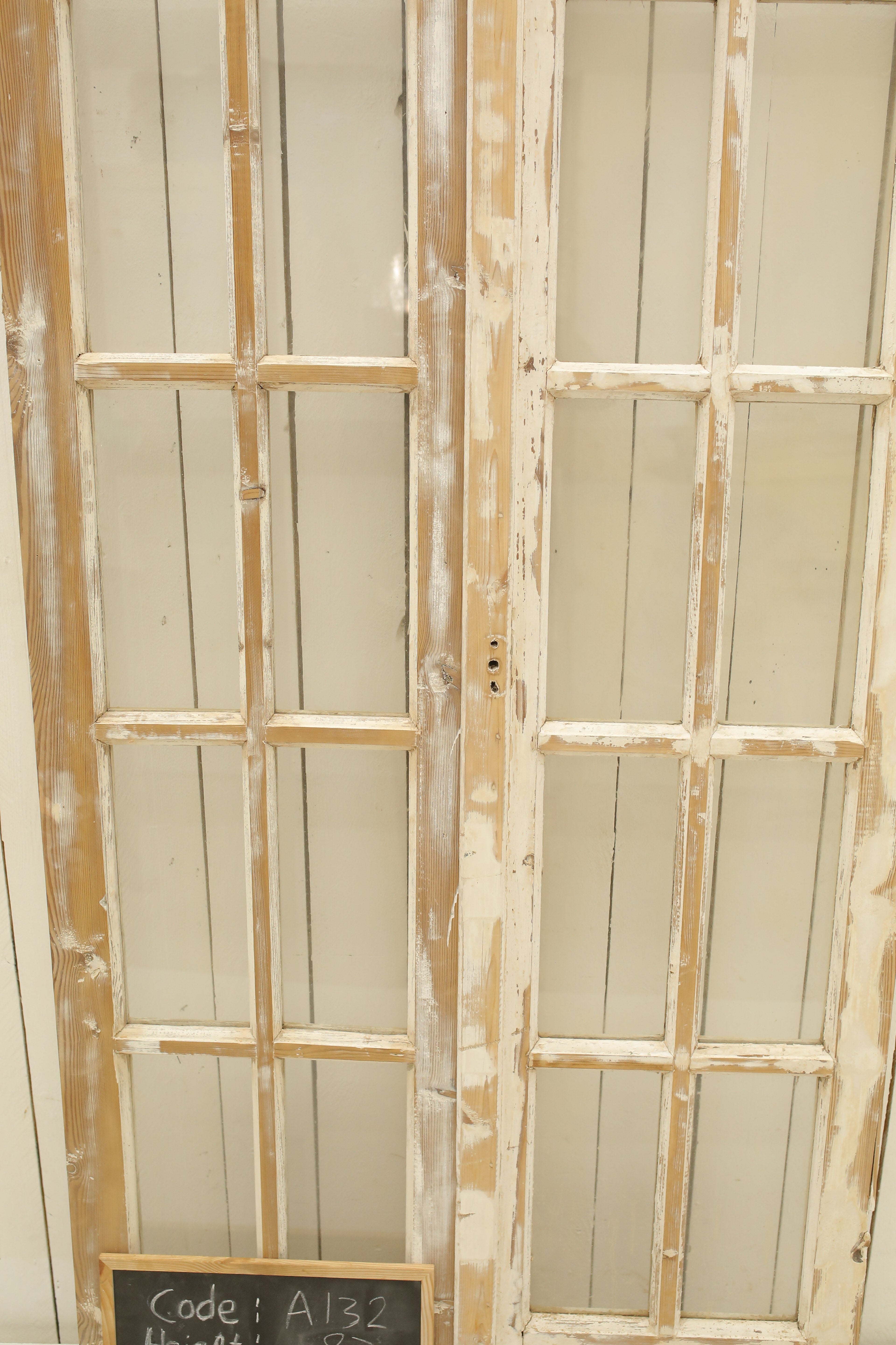 VINTAGE DBL FRENCH GLASS DOOR A132