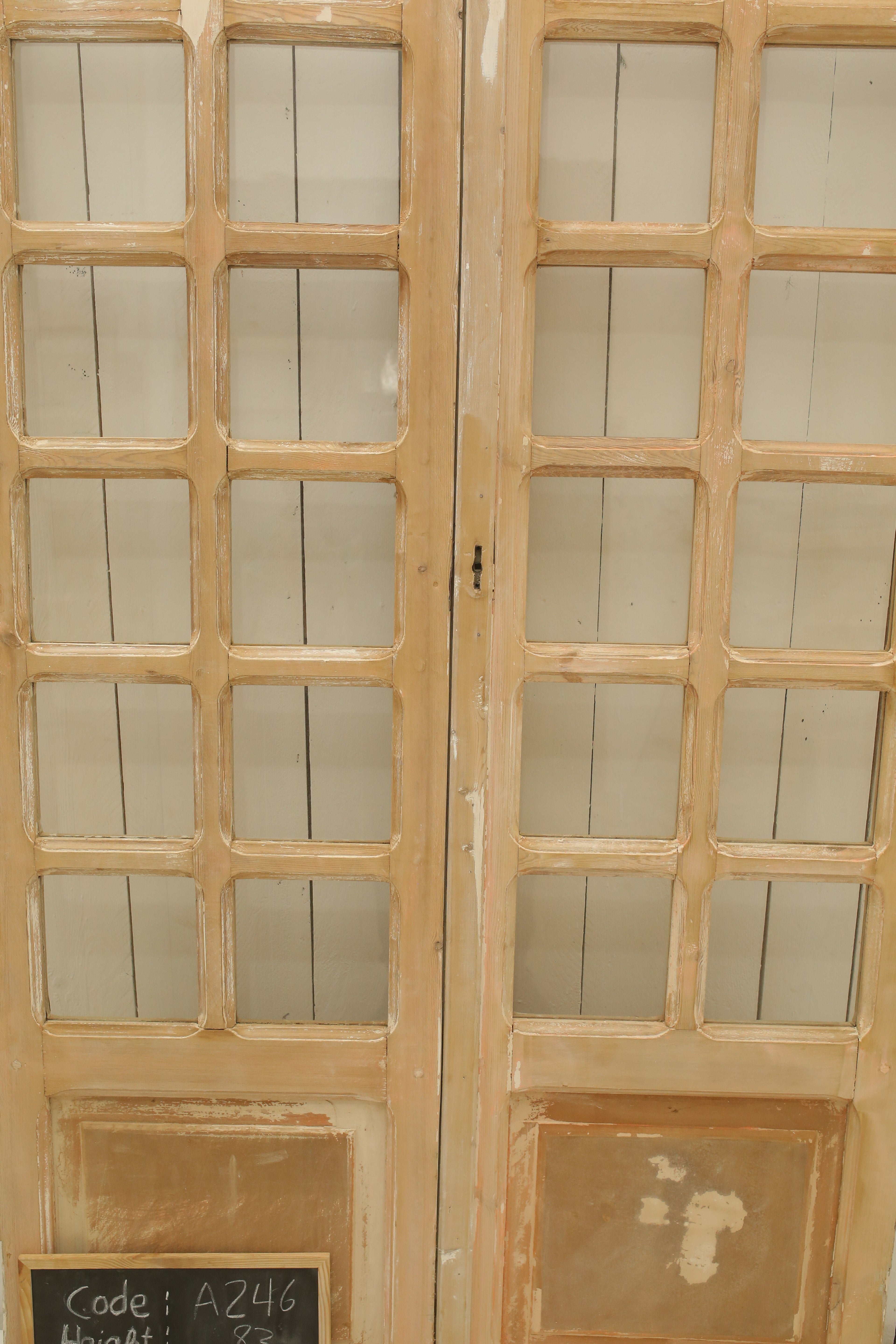 VINTAGE DBL FRENCH GLASS DOOR A246