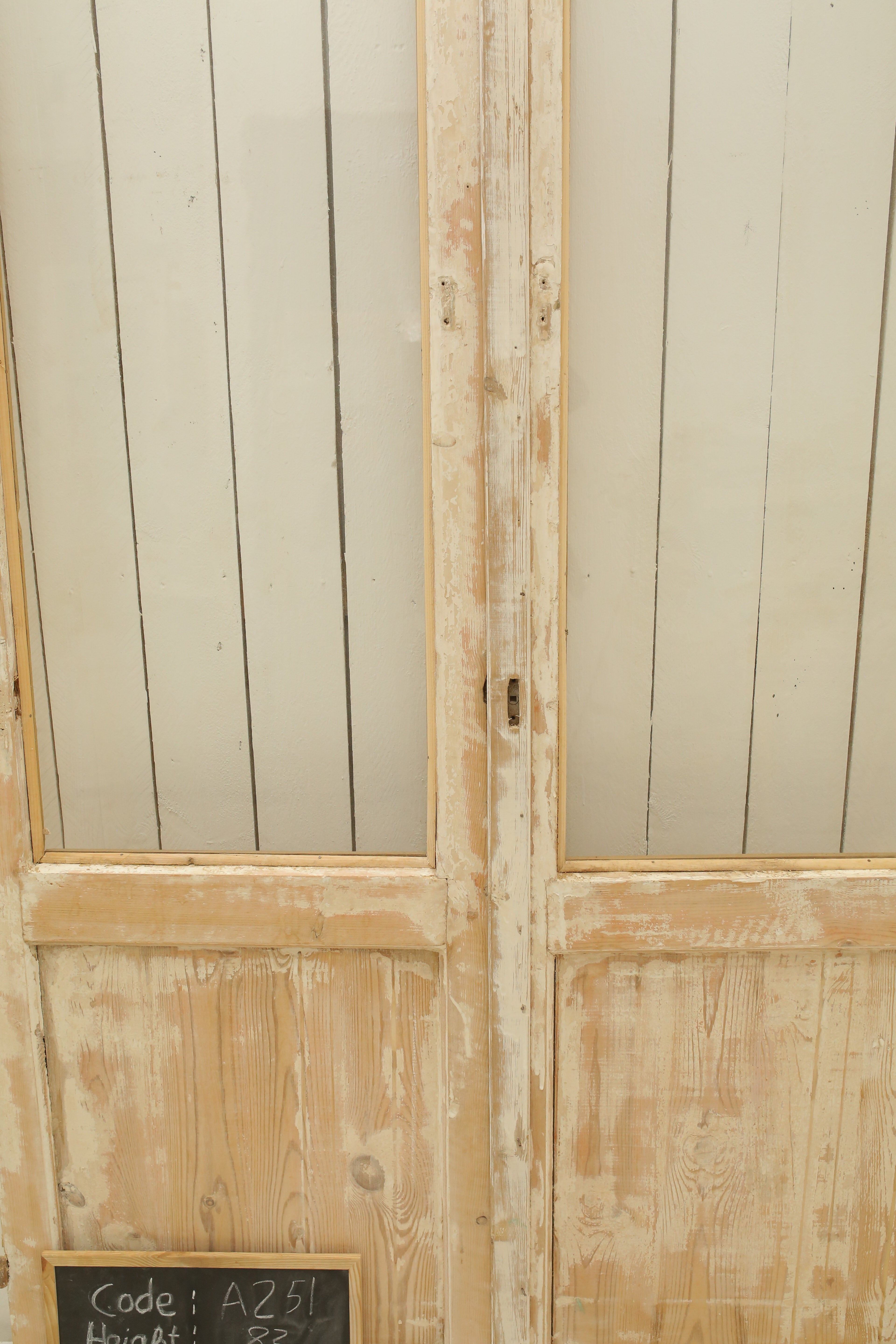 VINTAGE DBL FRENCH GLASS DOOR A251