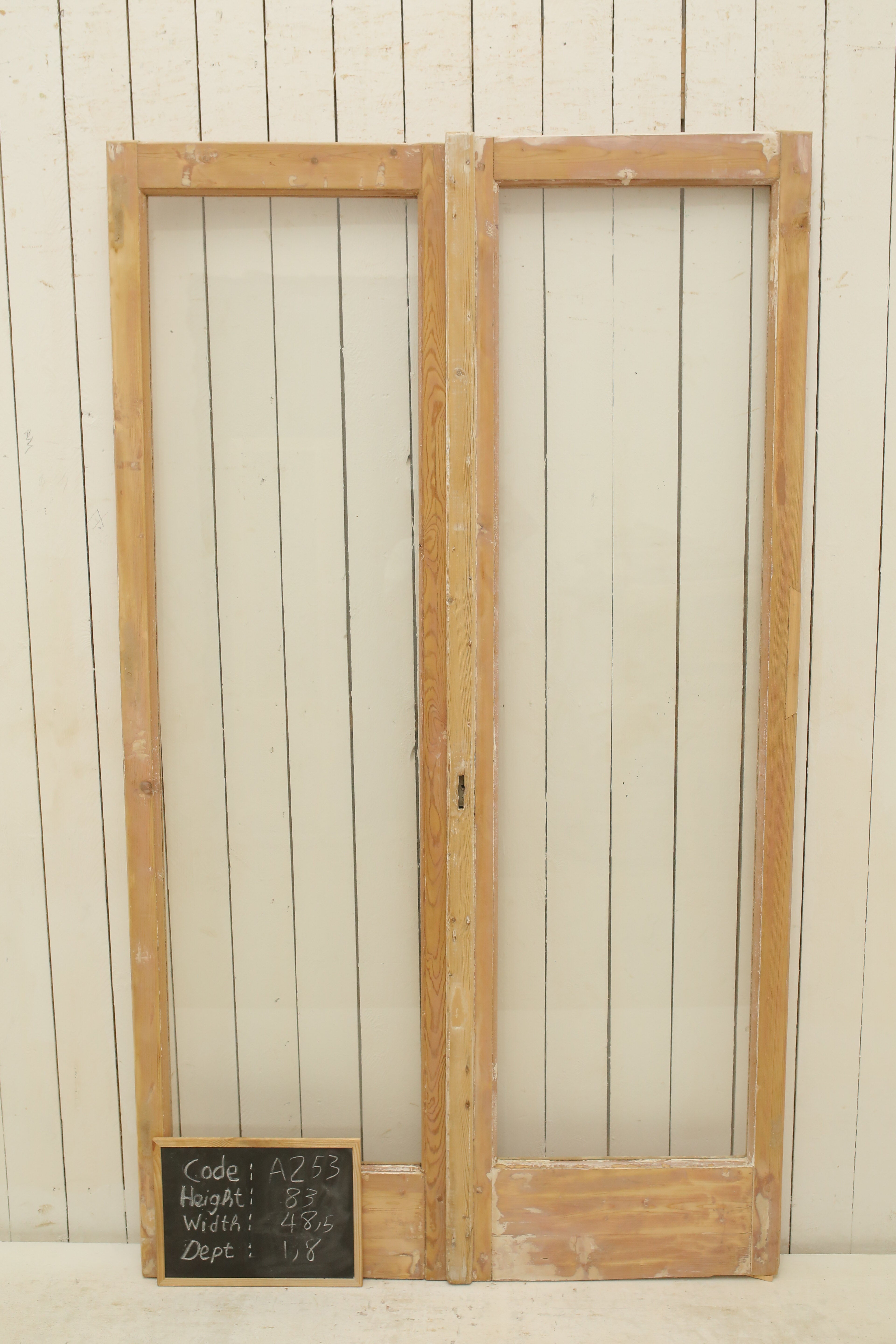 VINTAGE DBL FRENCH GLASS DOOR A253