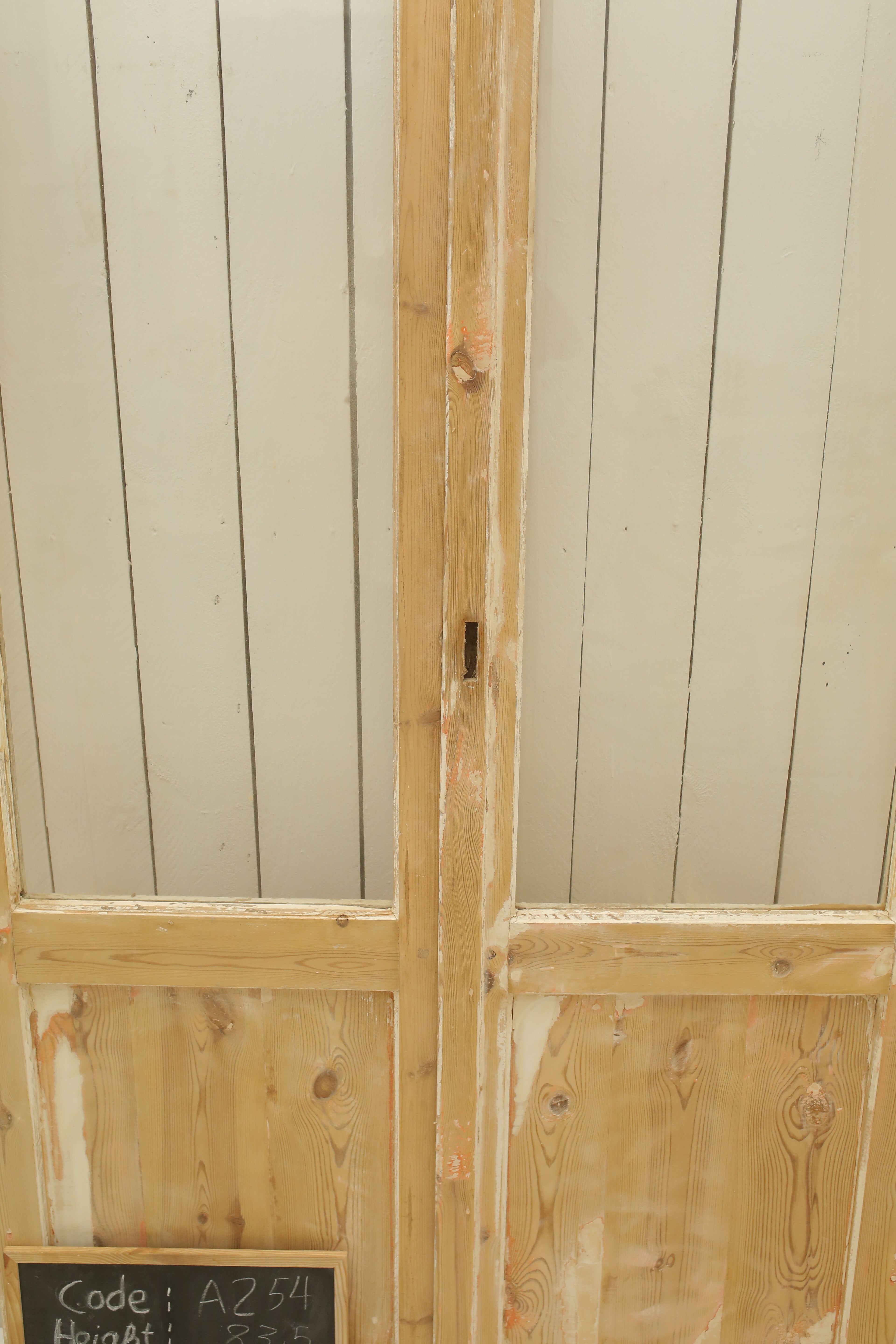 VINTAGE DBL FRENCH GLASS DOOR A254