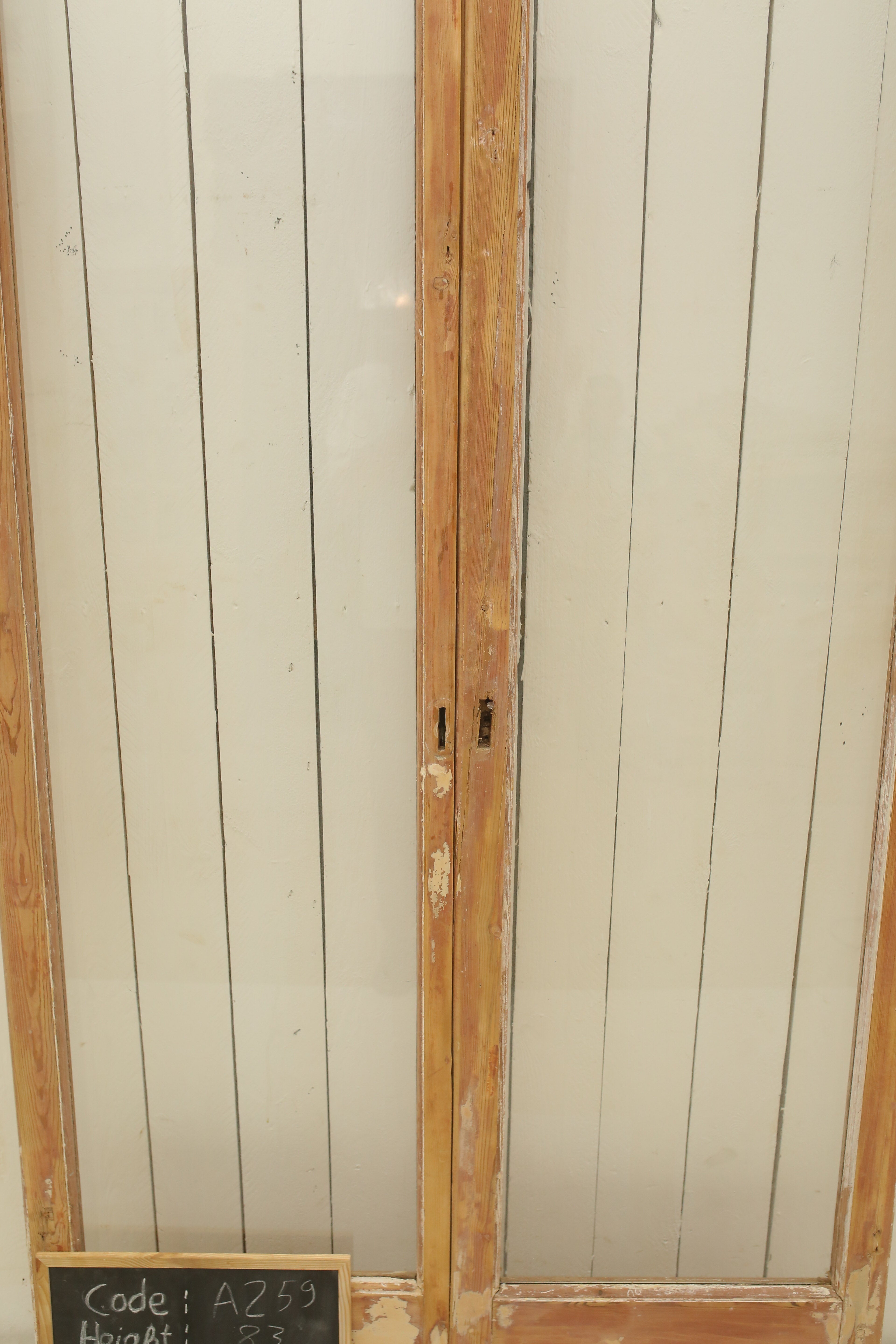 VINTAGE DBL FRENCH GLASS DOOR A259