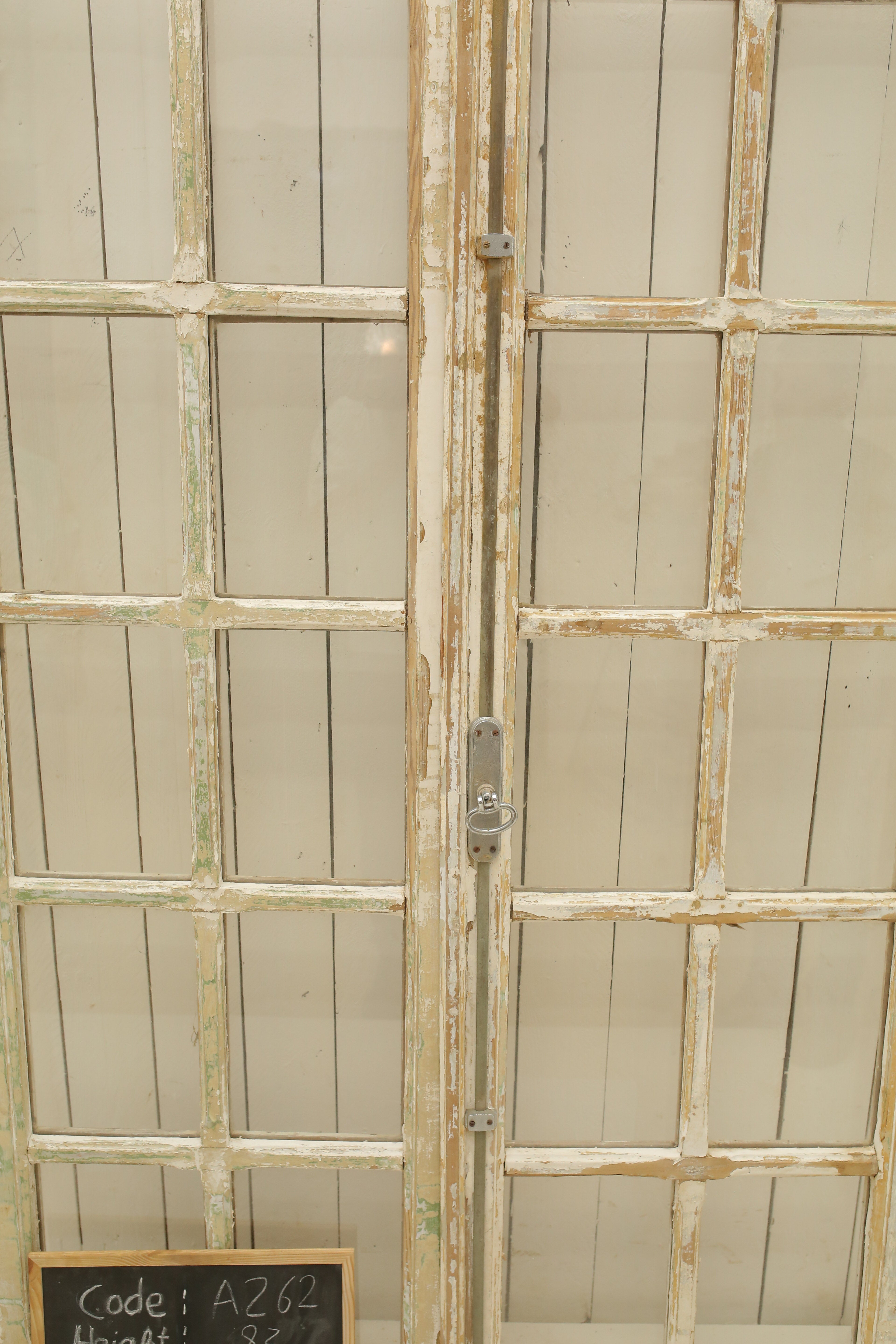 VINTAGE DBL FRENCH GLASS DOOR A262