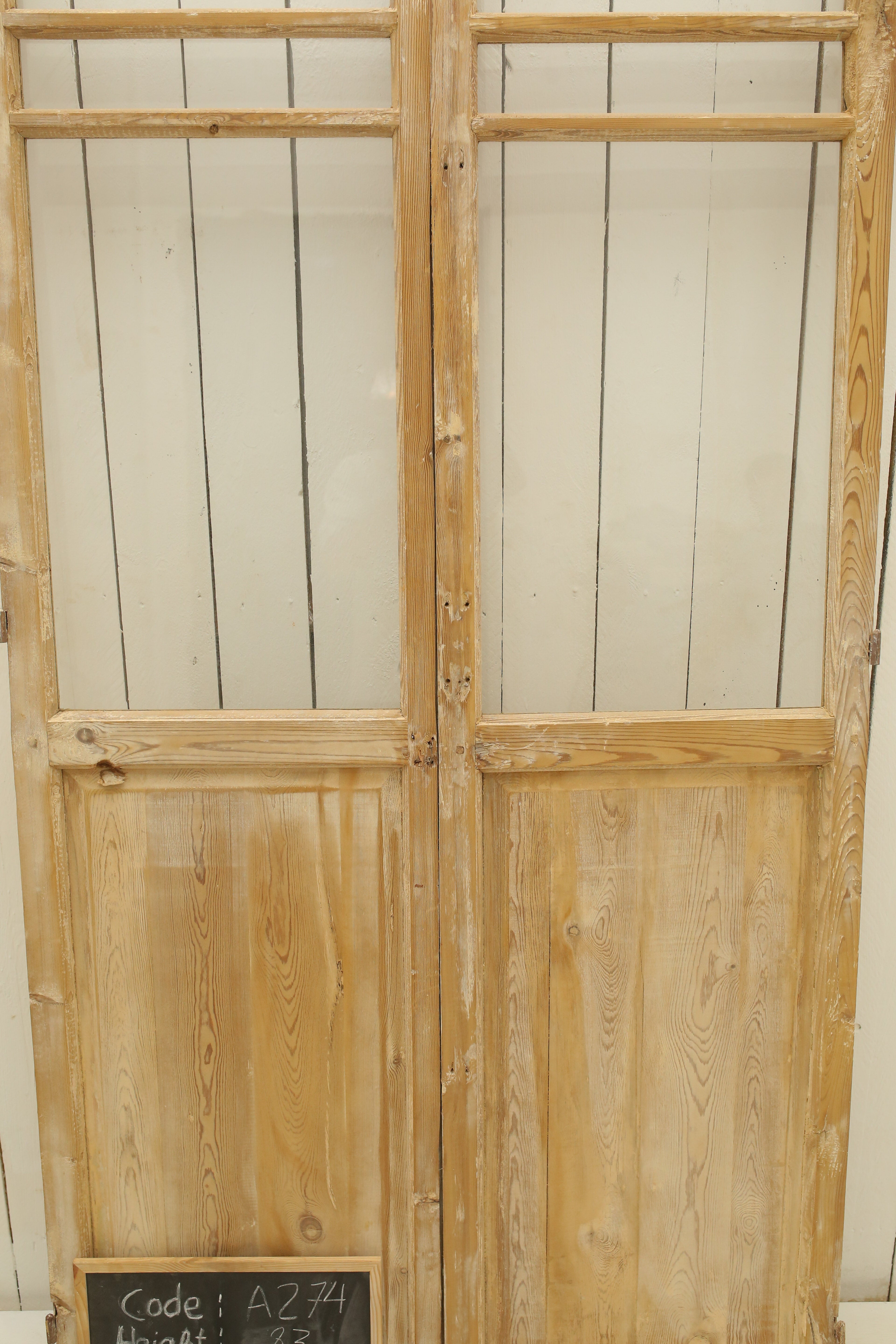 VINTAGE DBL FRENCH GLASS DOOR A274