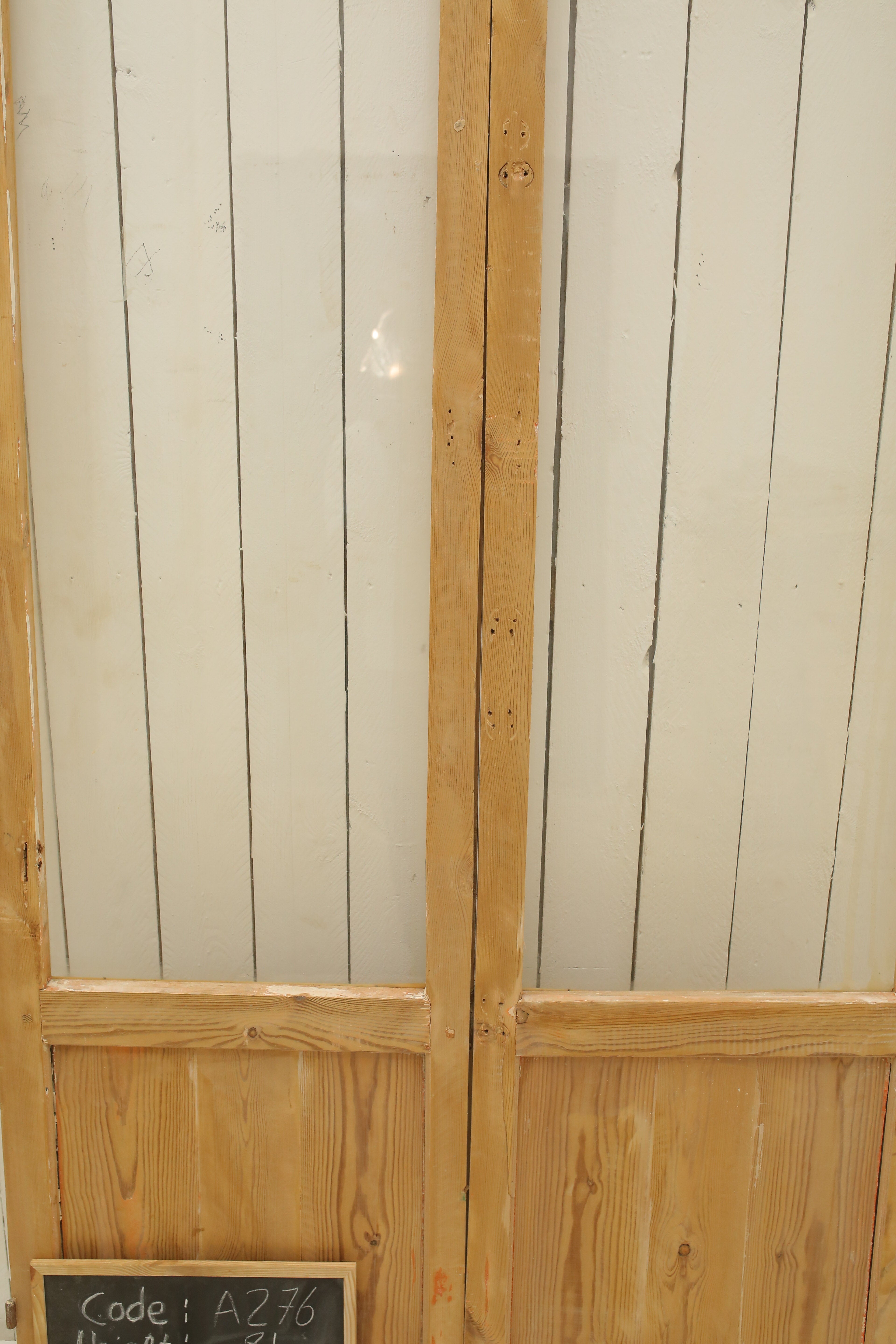 VINTAGE DBL FRENCH GLASS DOOR A276