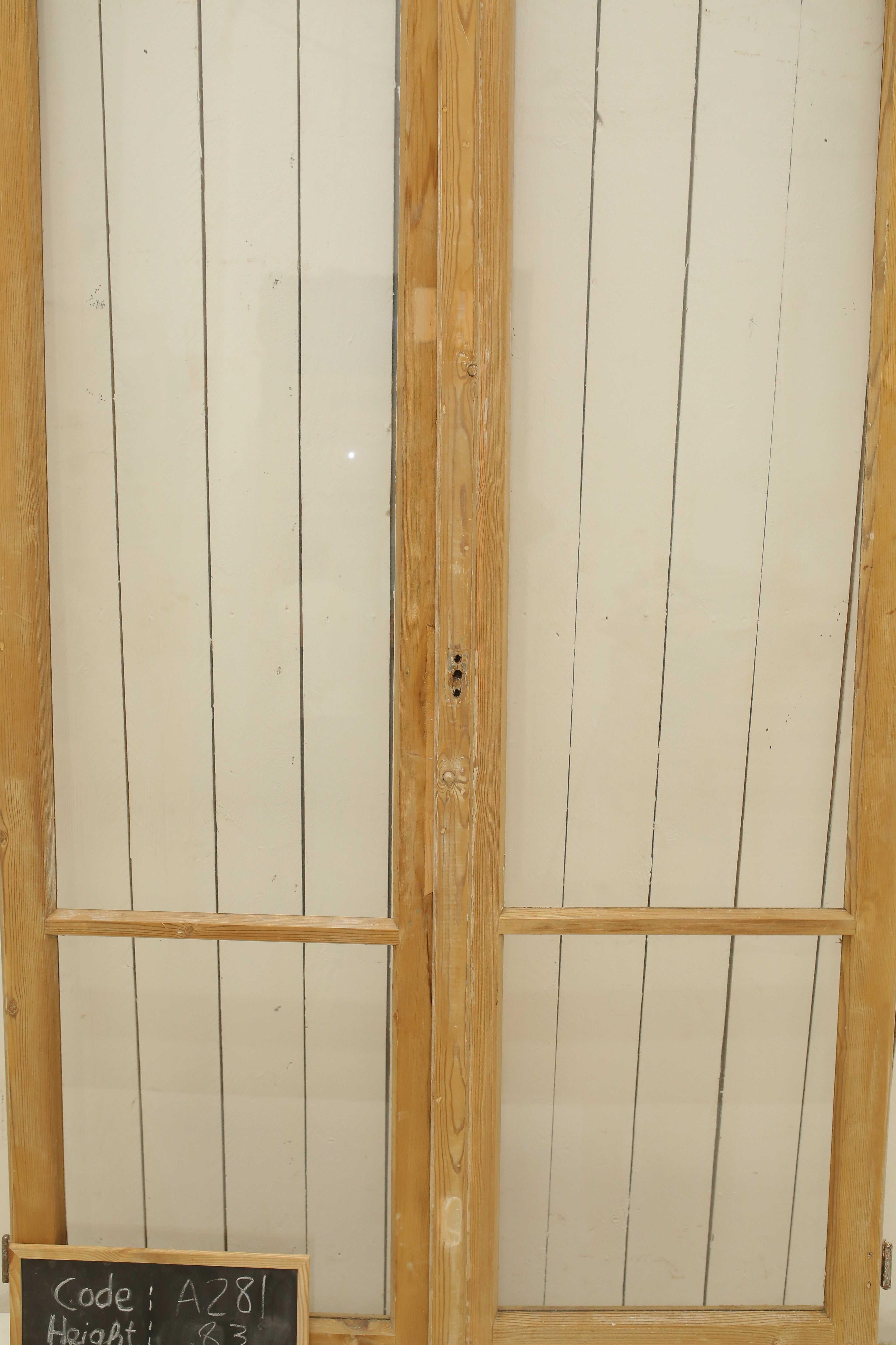 VINTAGE DBL FRENCH GLASS DOOR A281