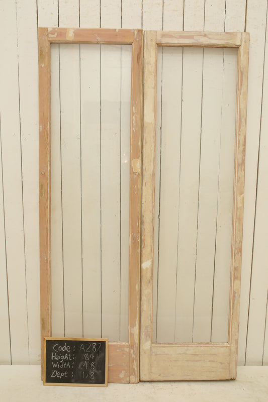 VINTAGE DBL FRENCH GLASS DOOR A282