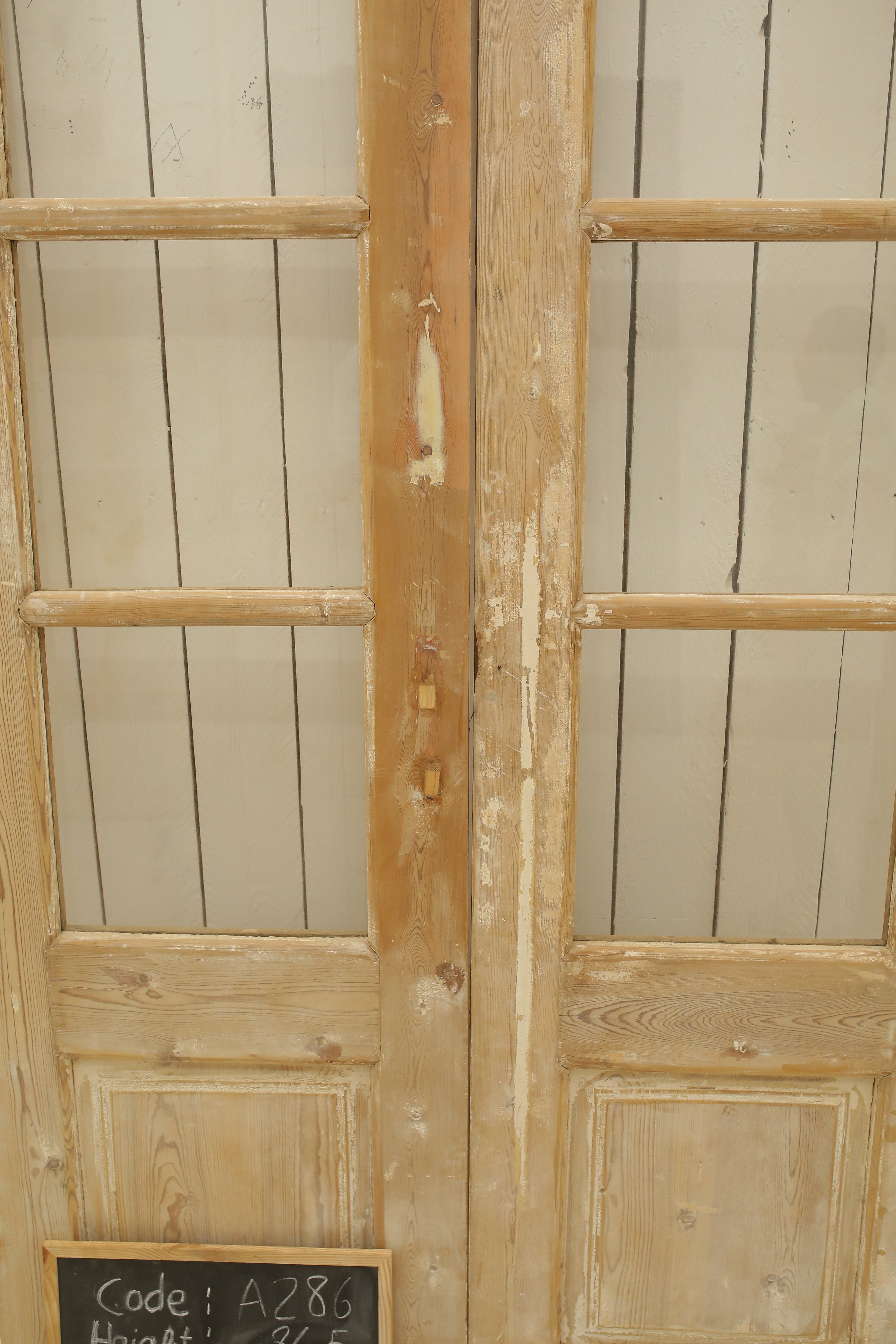 VINTAGE DBL FRENCH GLASS DOOR A286