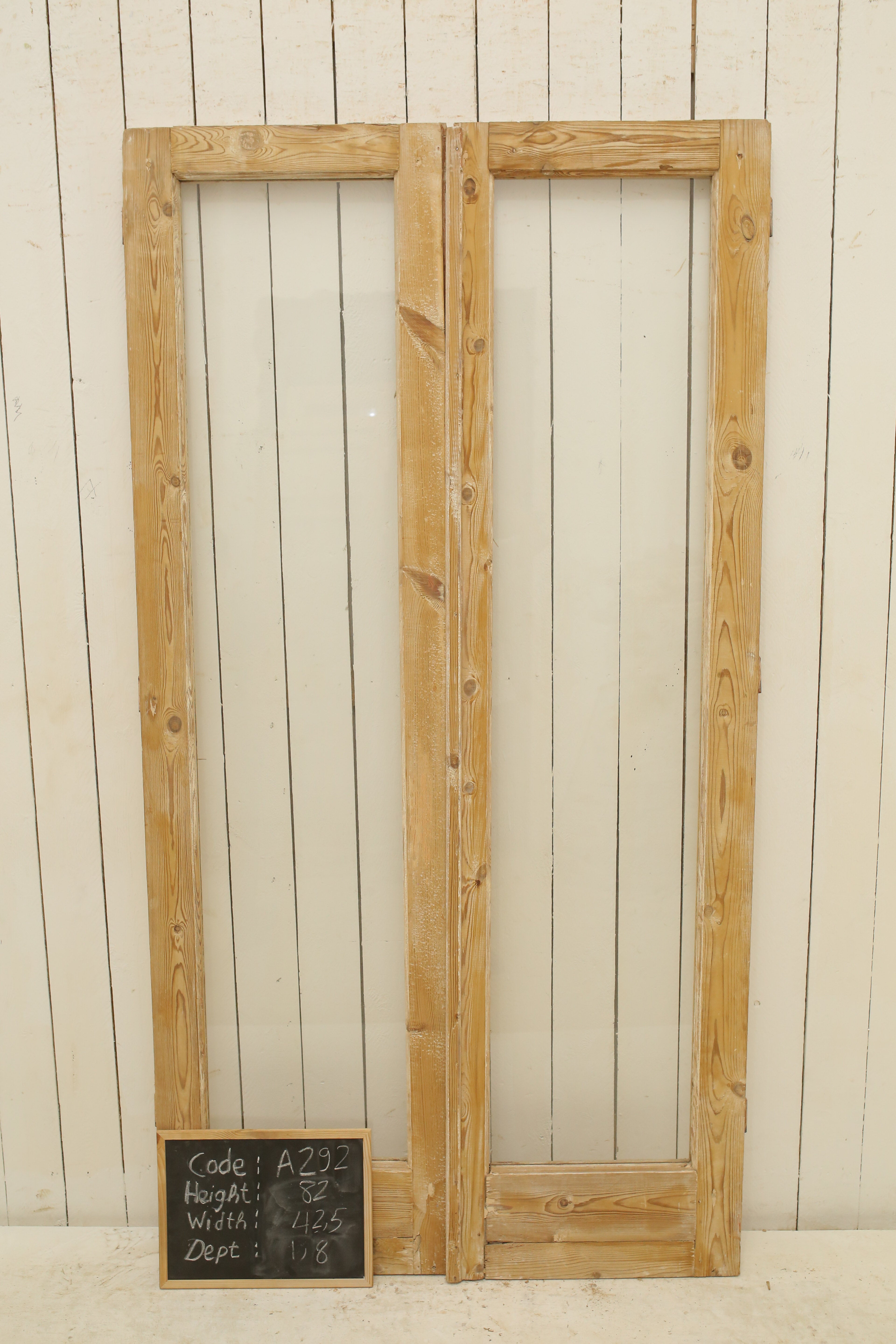 VINTAGE DBL FRENCH GLASS DOOR A292