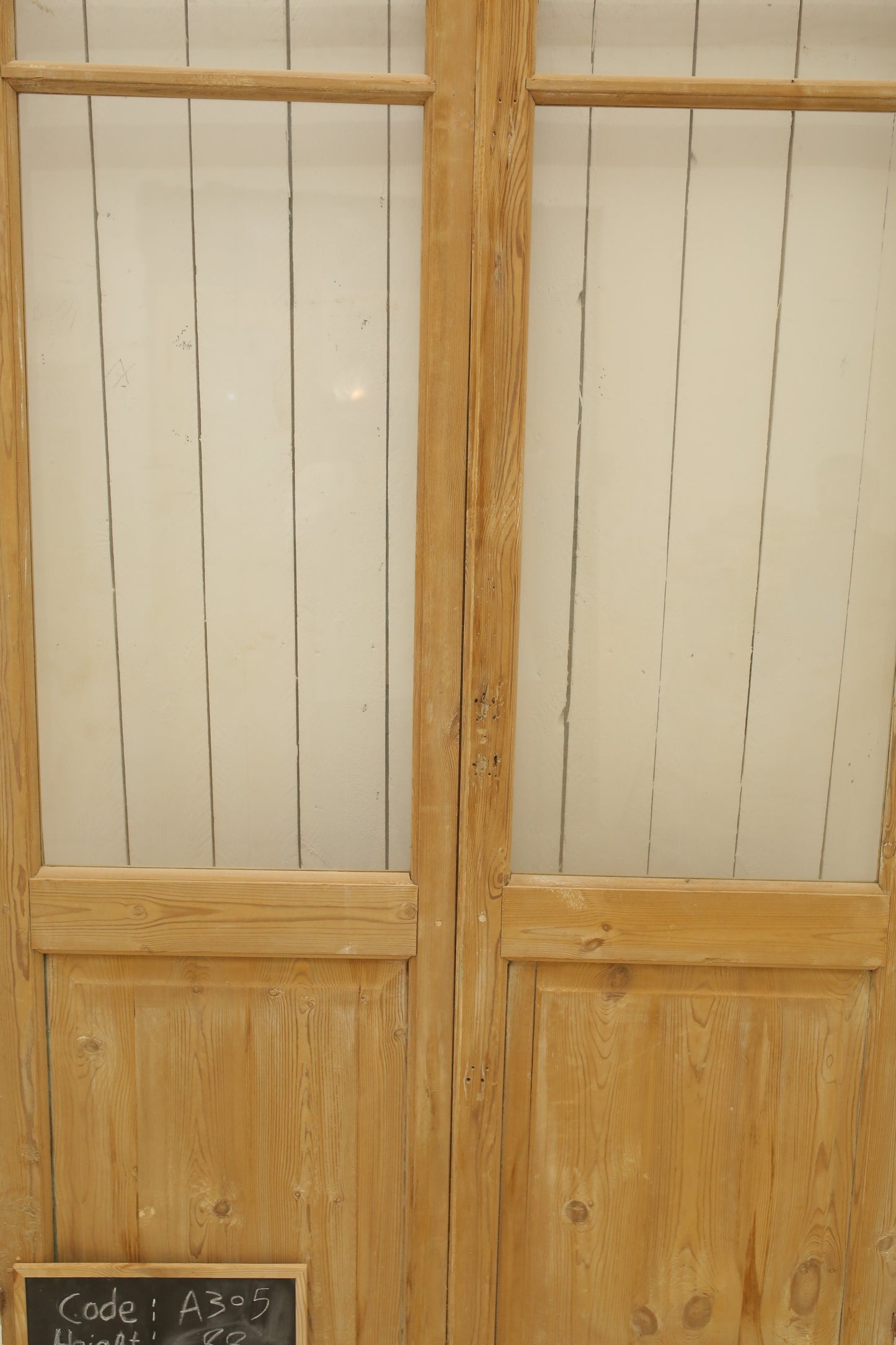 VINTAGE DBL FRENCH GLASS DOOR A305