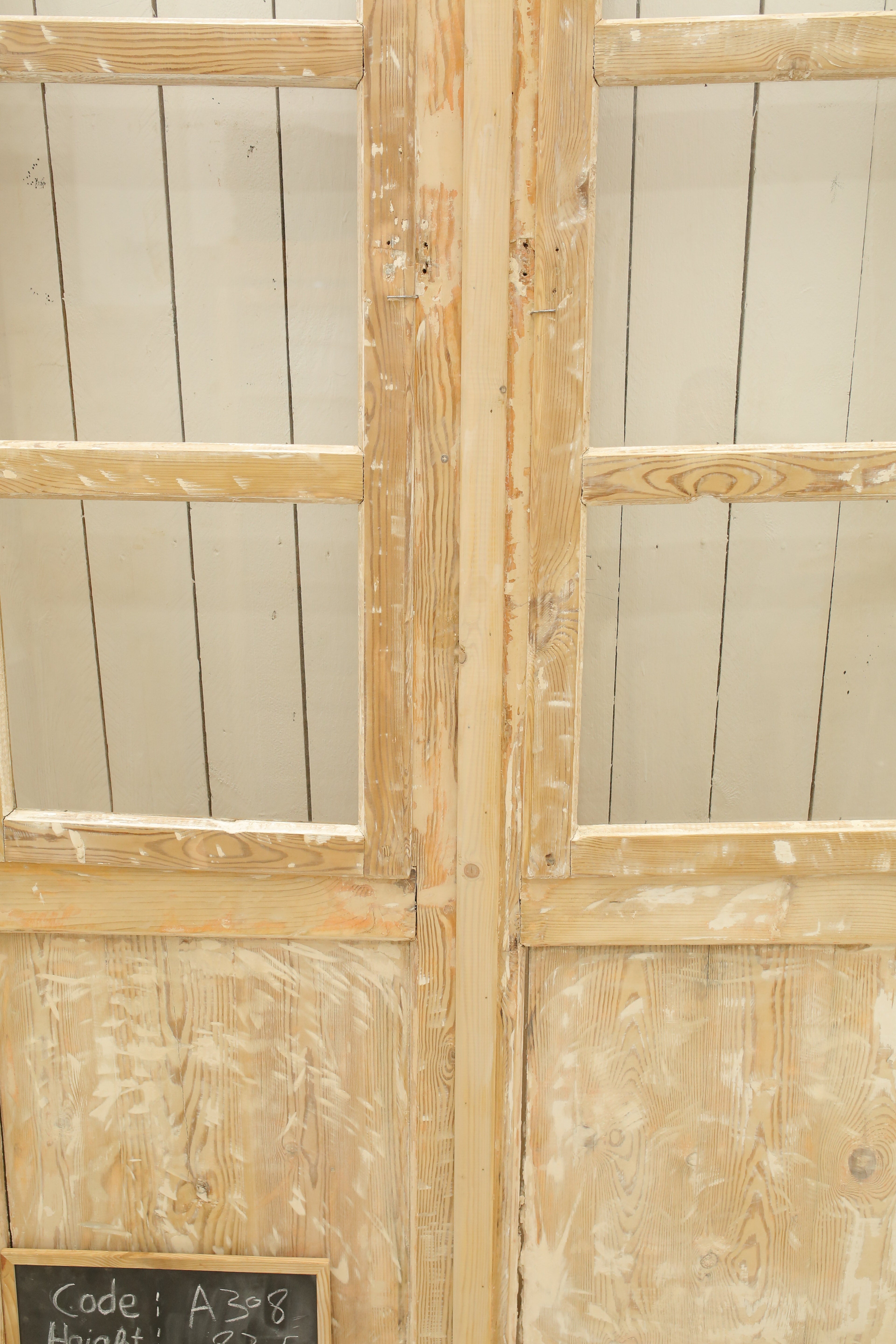 VINTAGE DBL FRENCH GLASS DOOR A308