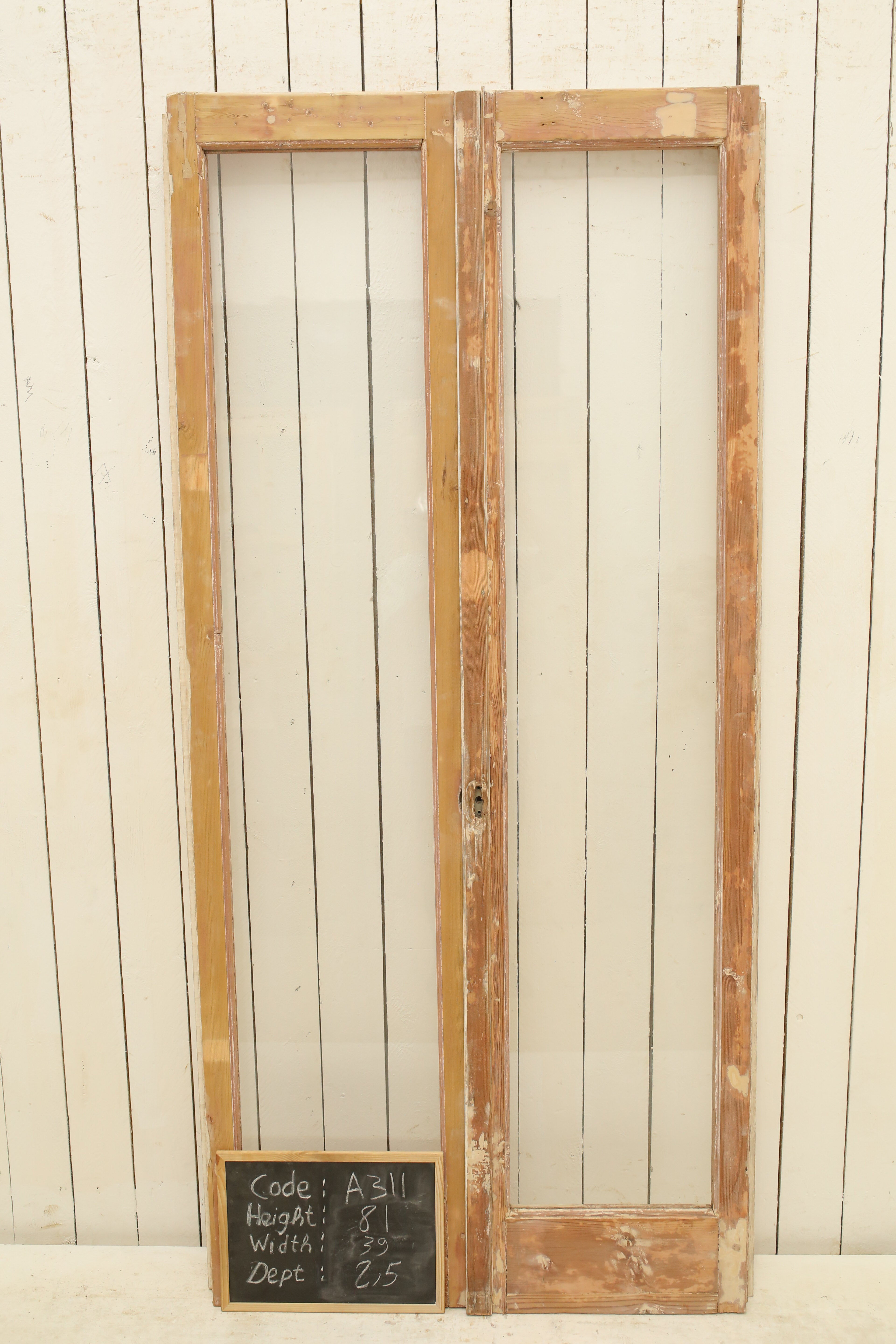 VINTAGE DBL FRENCH GLASS DOOR A311