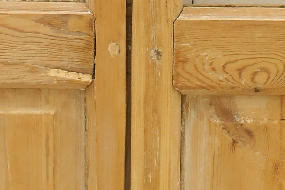 Vintage Double French Doors (with Glass) - A316