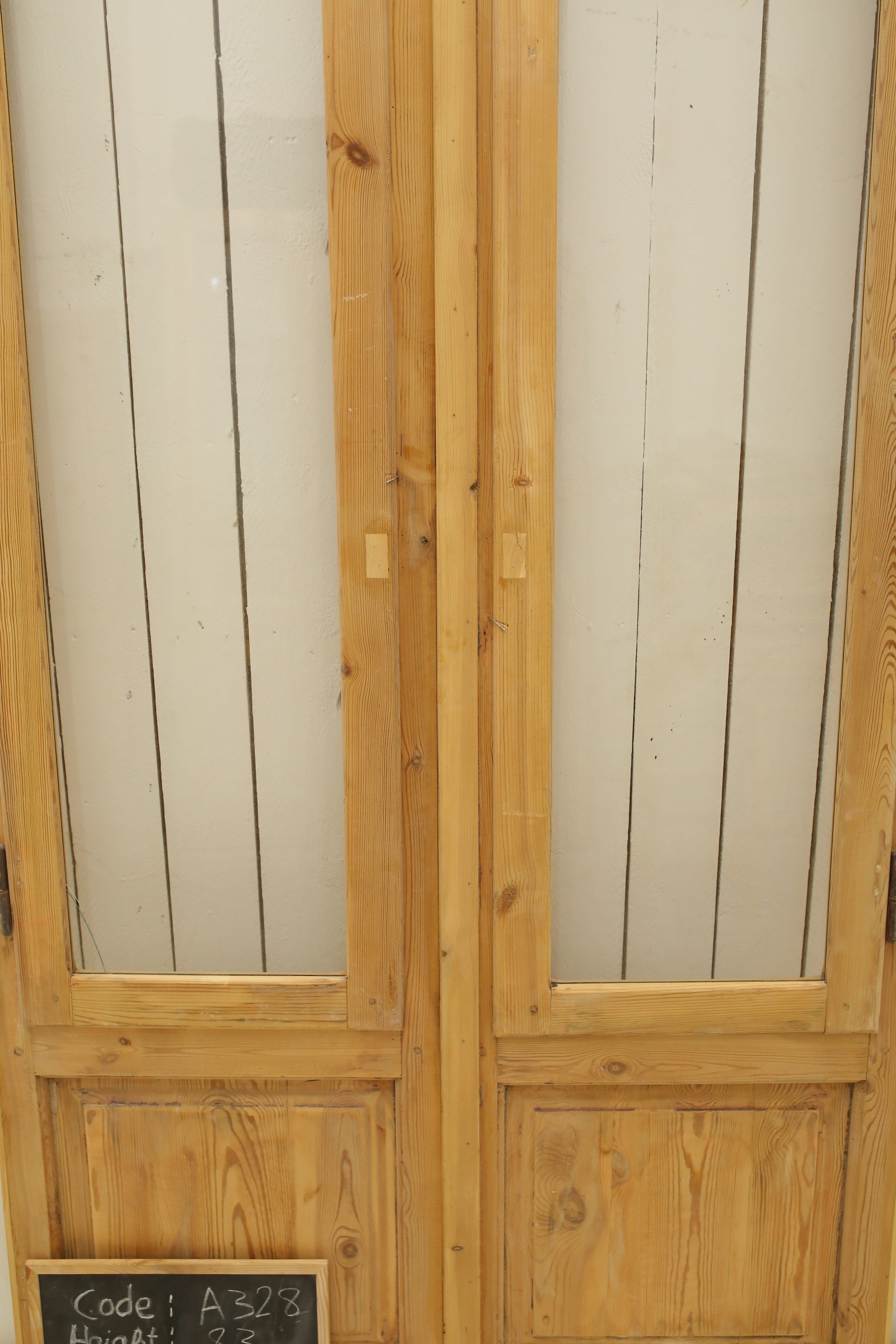 VINTAGE DBL FRENCH GLASS DOOR A328