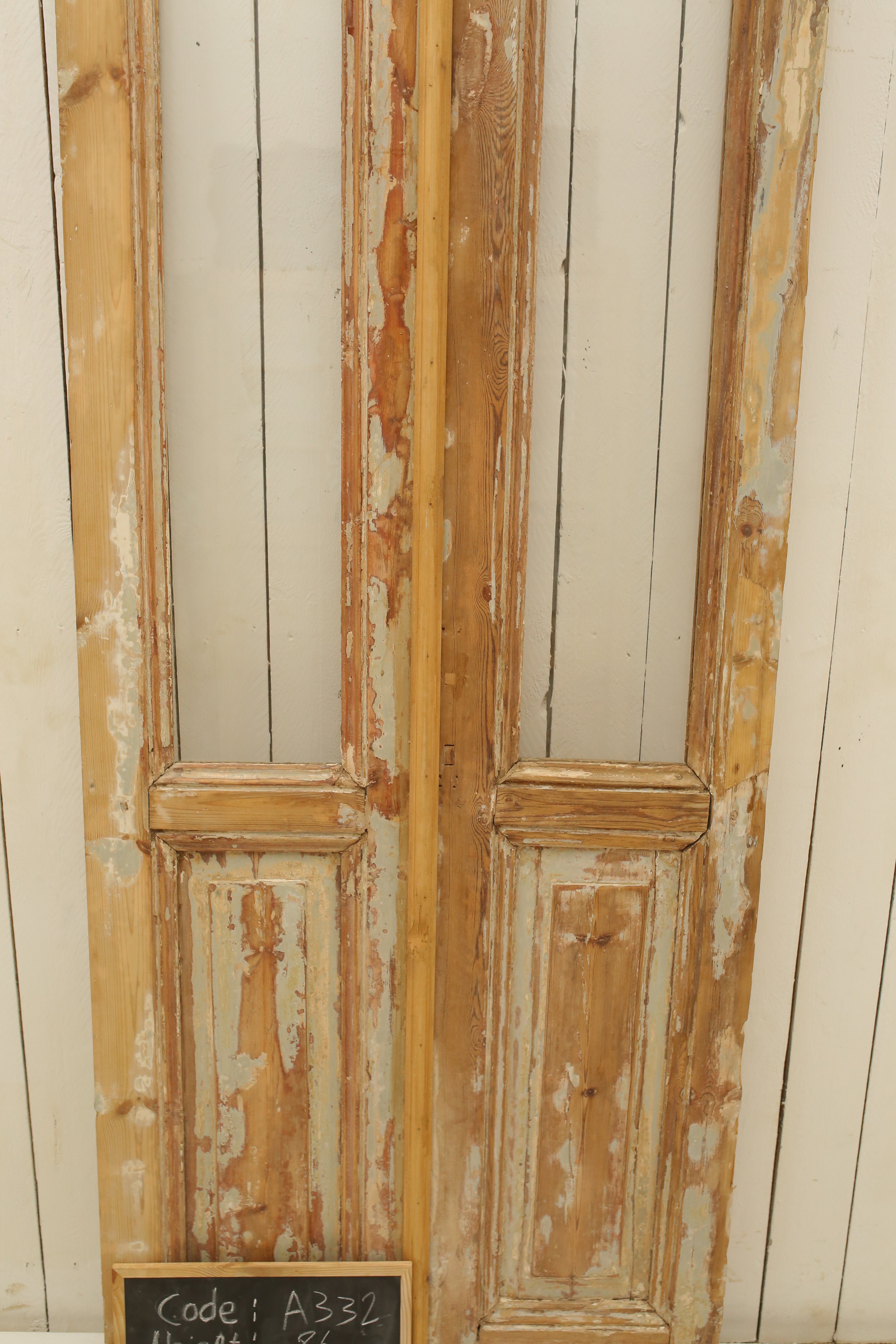 VINTAGE DBL FRENCH GLASS DOOR A332
