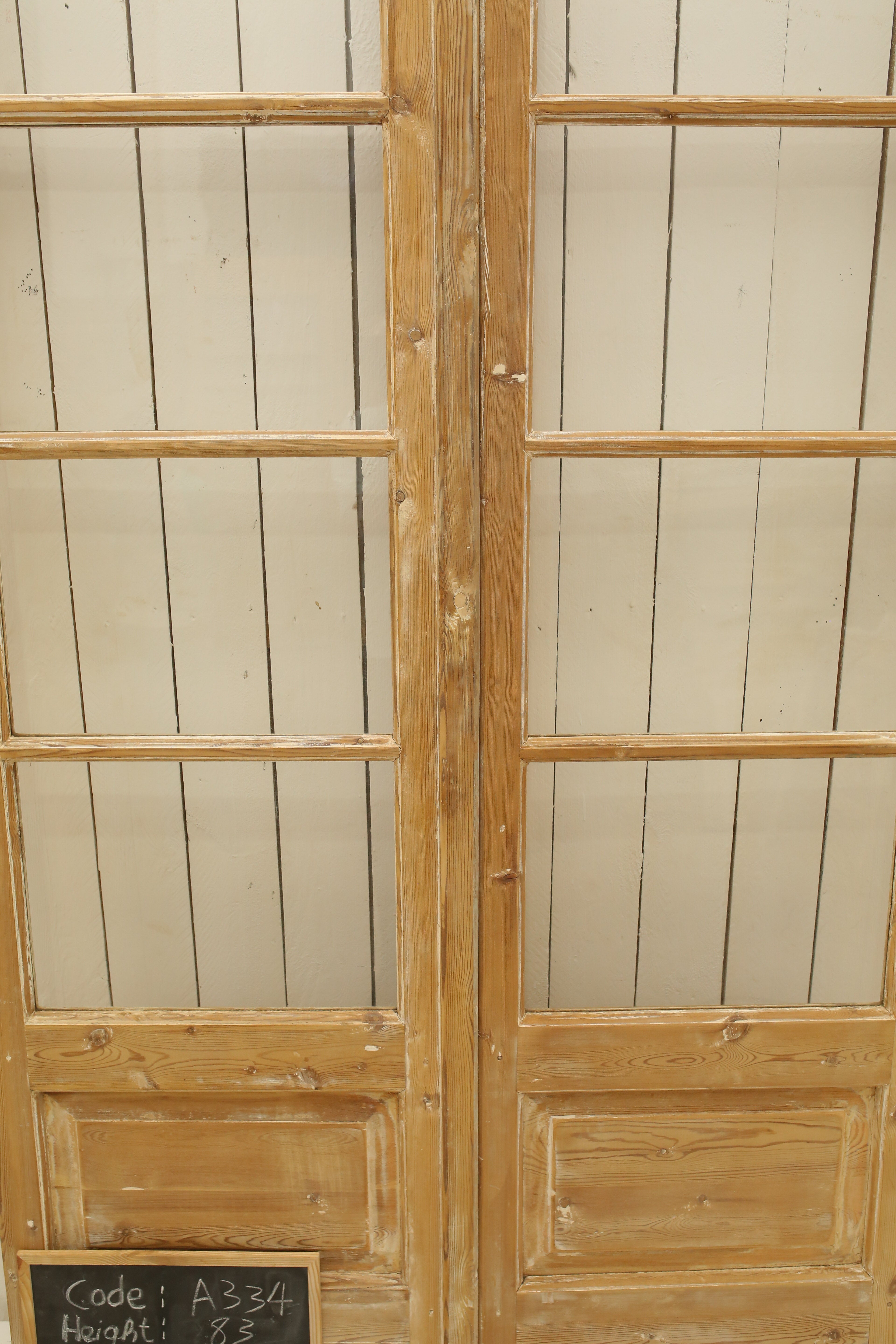 VINTAGE DBL FRENCH GLASS DOOR A334