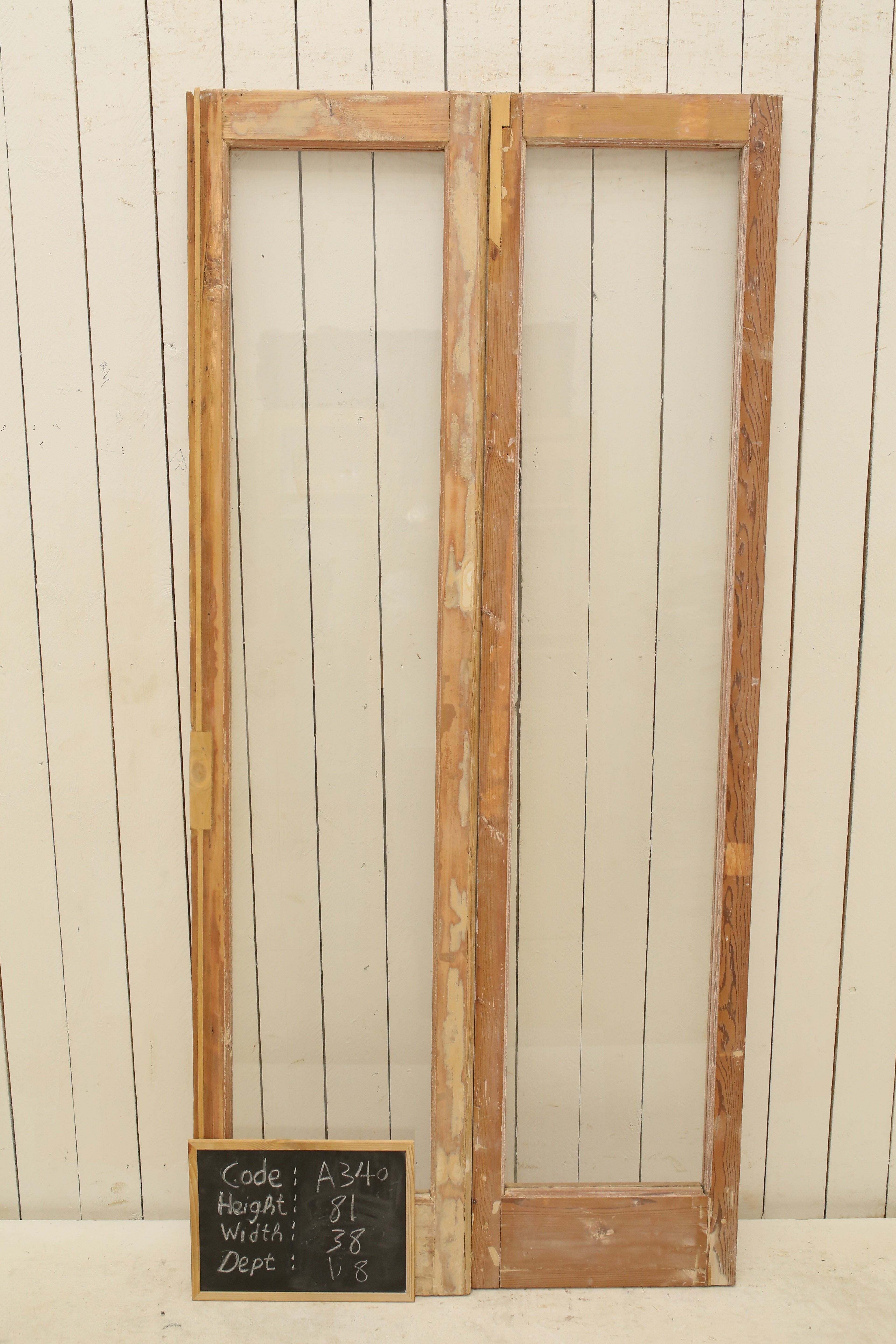 VINTAGE DBL FRENCH GLASS DOOR A340