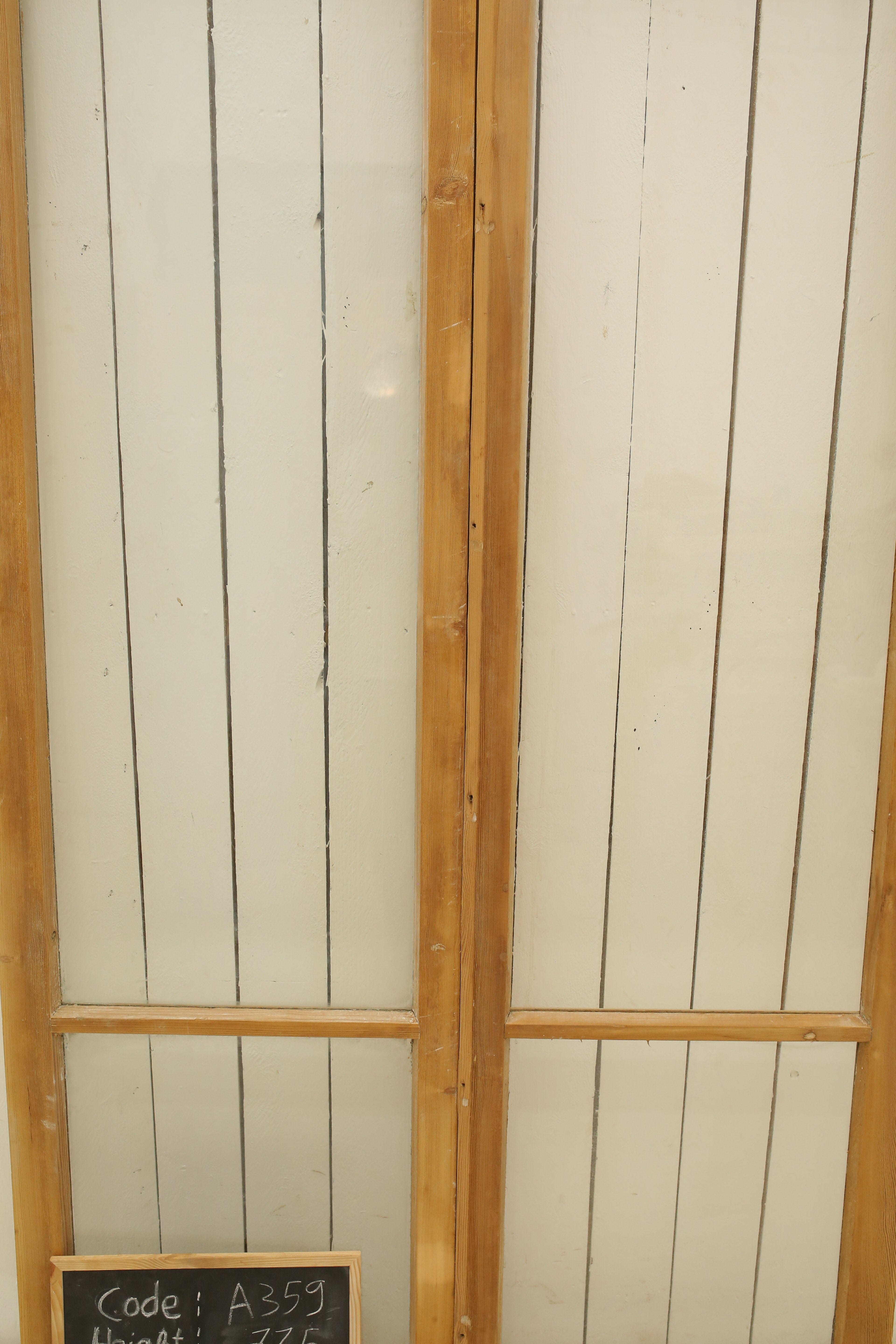 VINTAGE DBL FRENCH GLASS DOOR A359