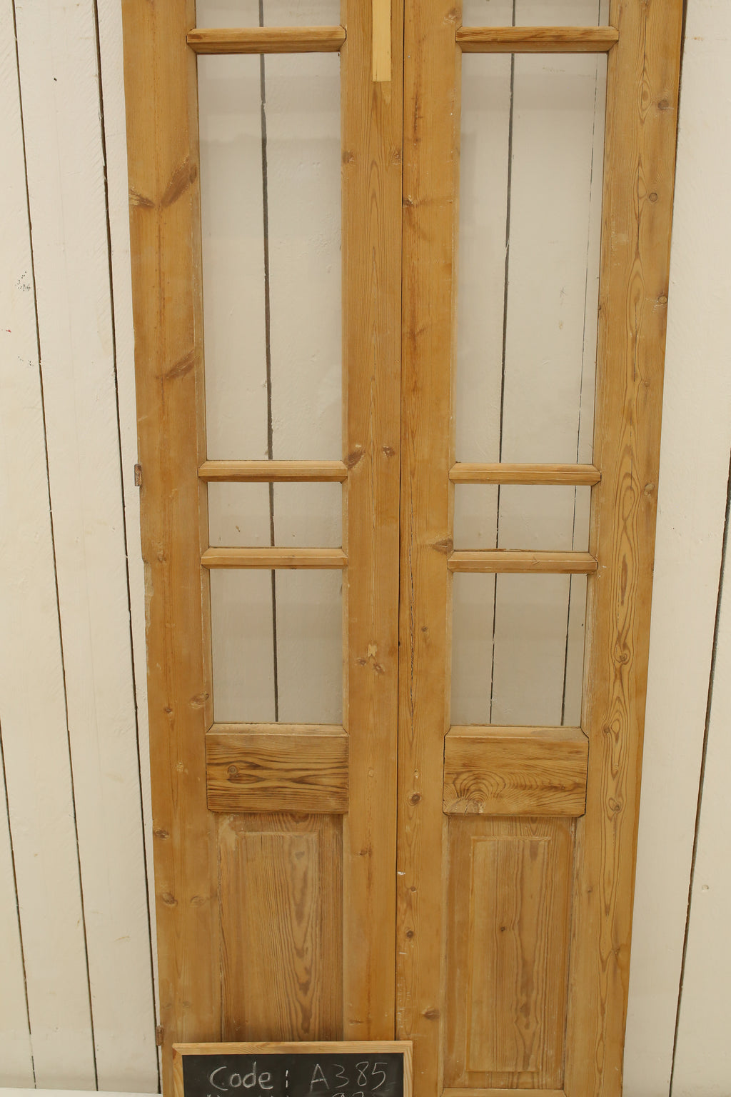 Vintage Double French Doors (with Glass) - A385