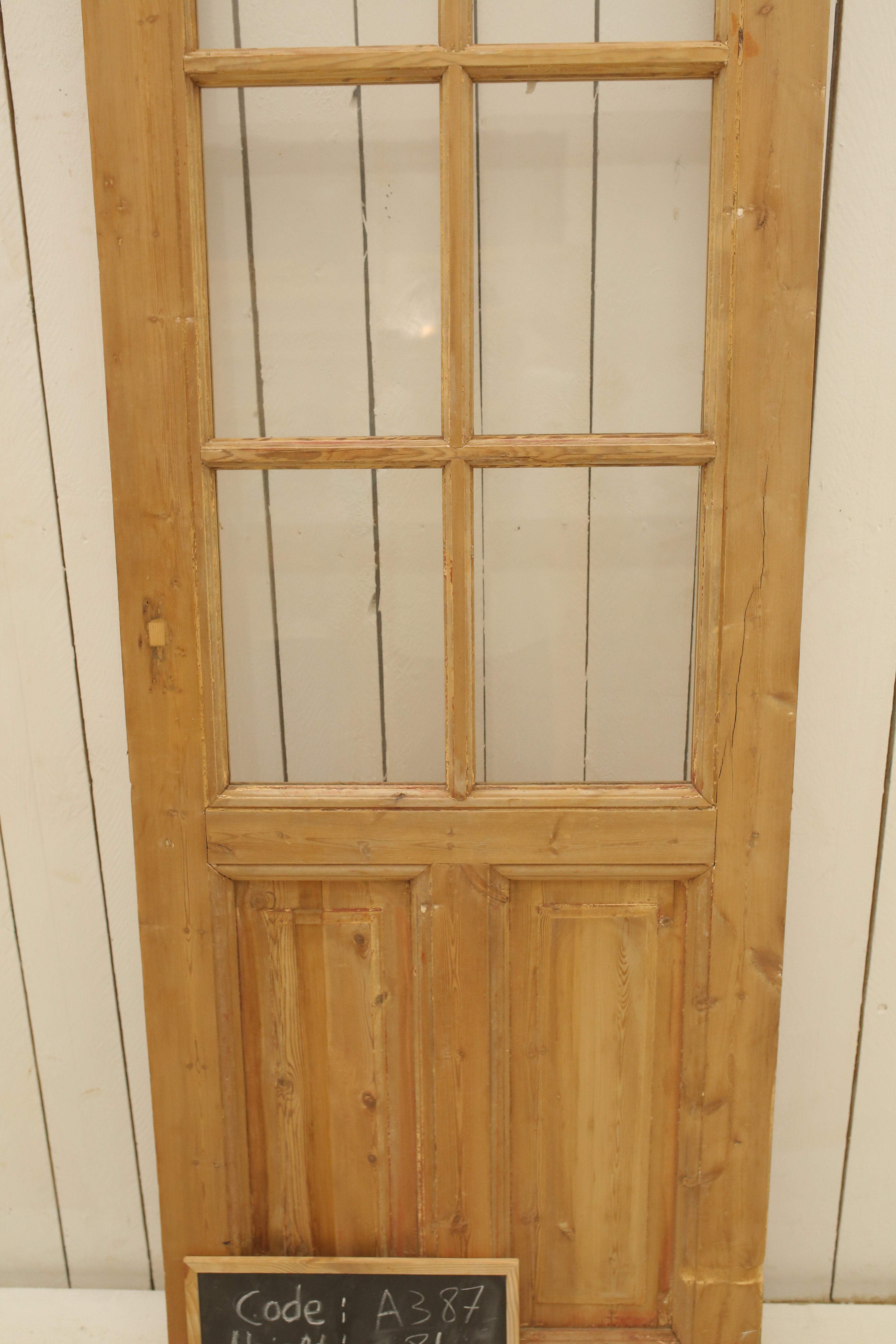 VINTAGE SINGLE GLASS DOOR A387